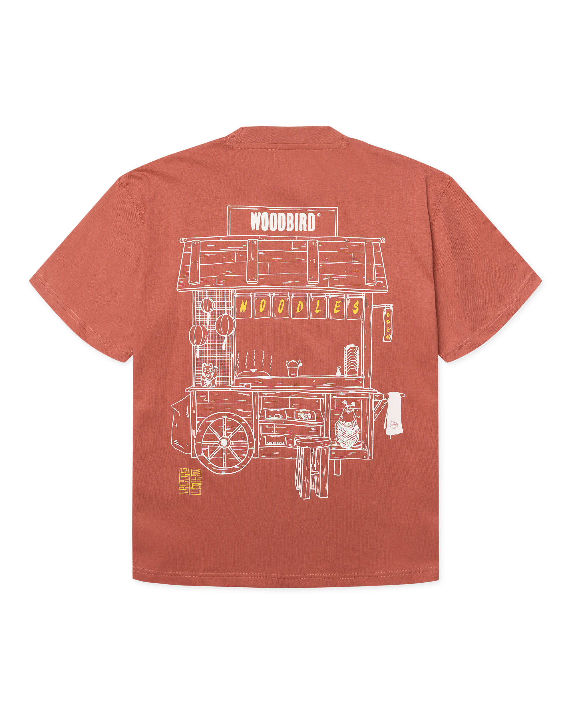 Woodbird Female WBBalo Cart Tee T-Shirts Dusty Rose