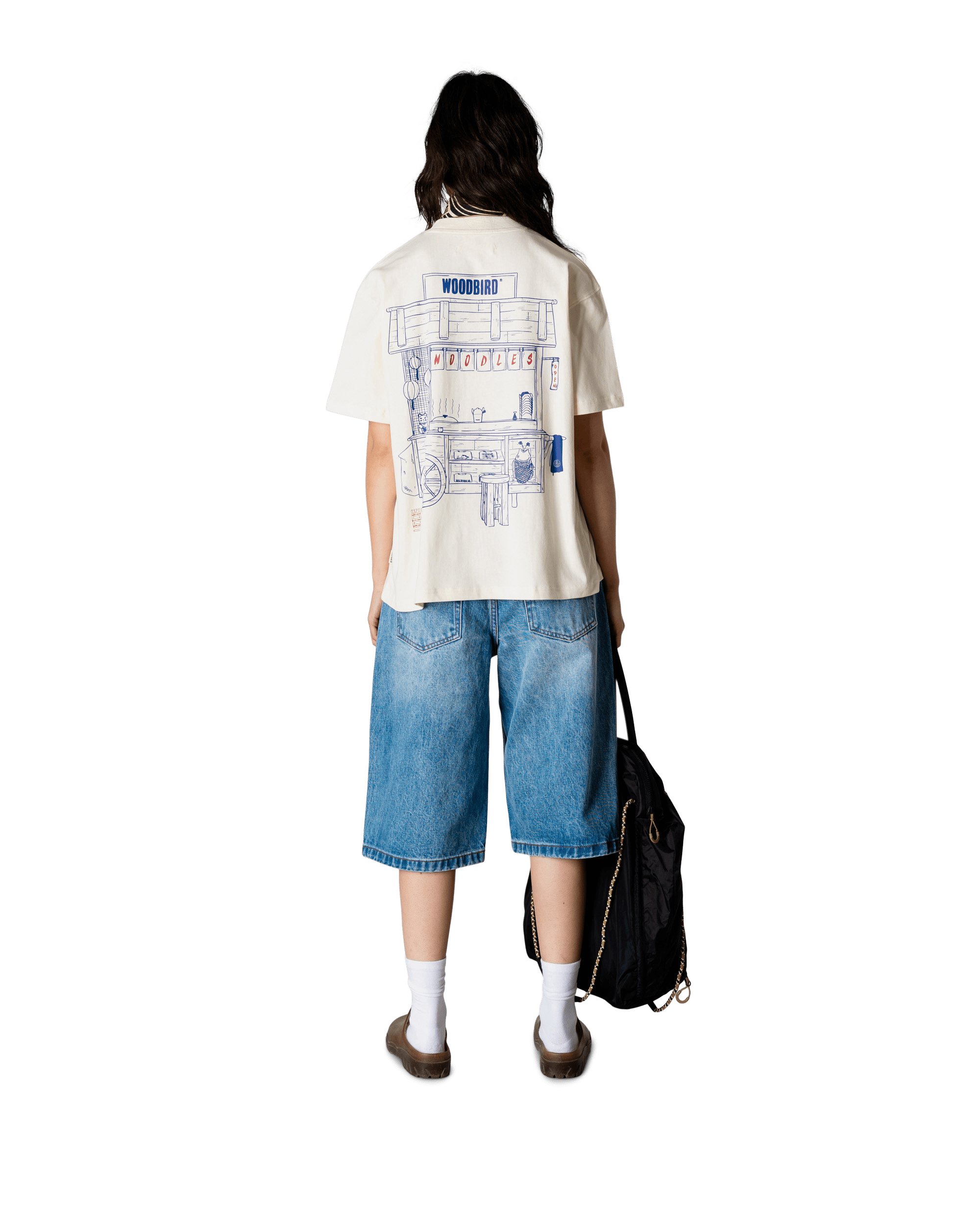 Woodbird Female WBBalo Cart Tee T-Shirts Off White