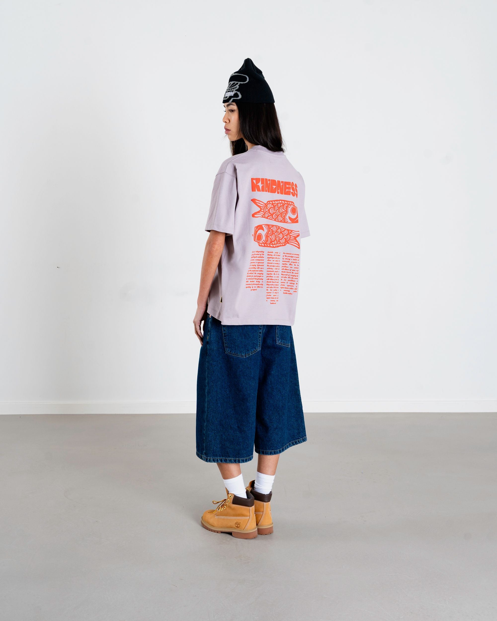 Woodbird Female WBBalo Kind Tee T-Shirts Grey-Purple