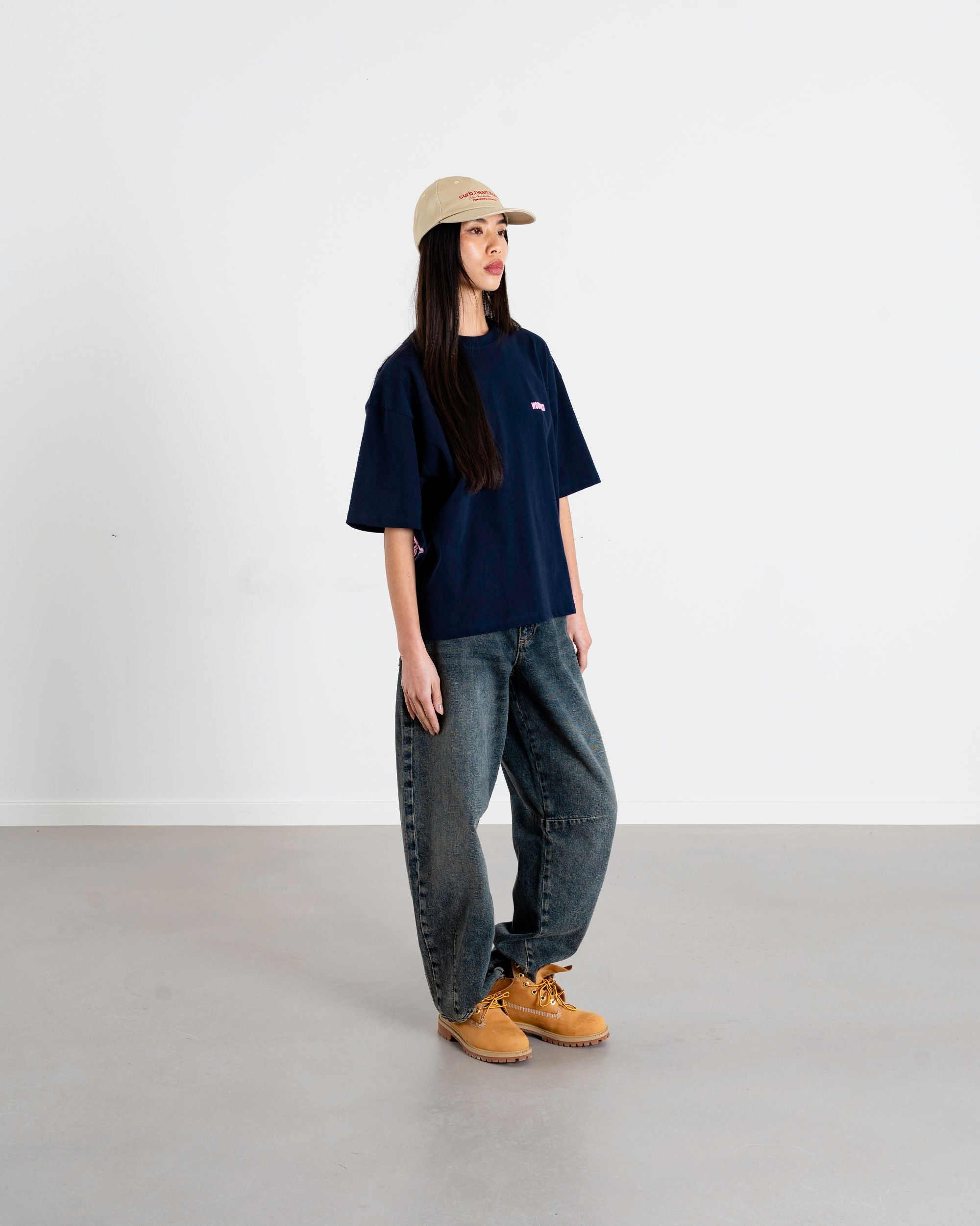 Woodbird Female WBBalo Koi Tee T-Shirts Dark Navy