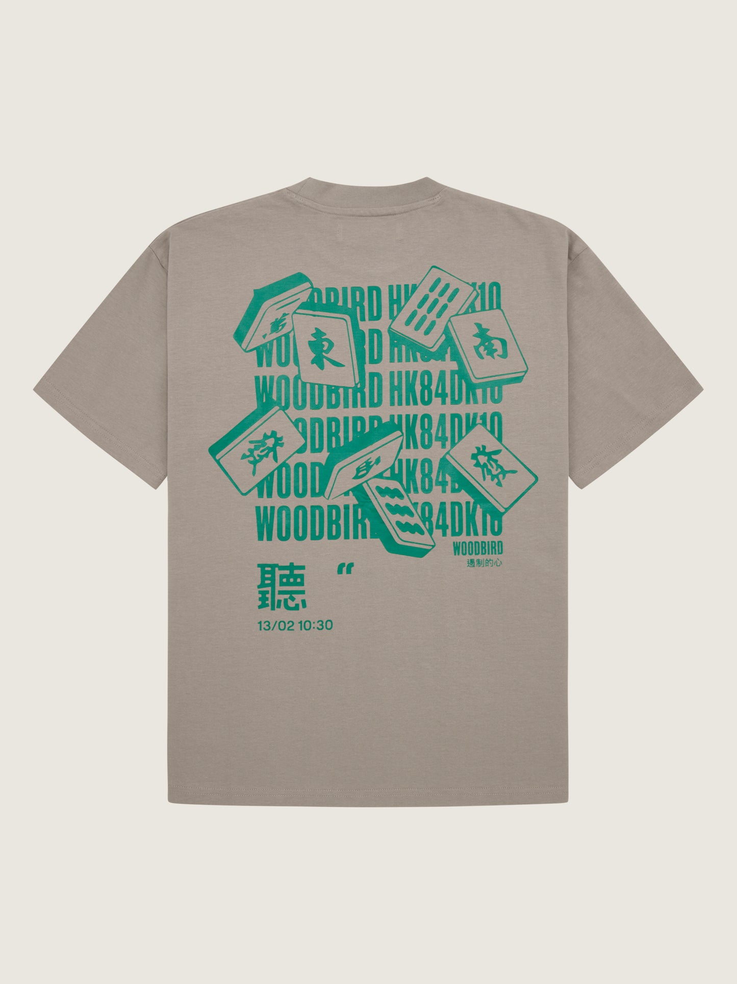 Woodbird Female WBBalo Majhon Tee T-Shirts Light Grey