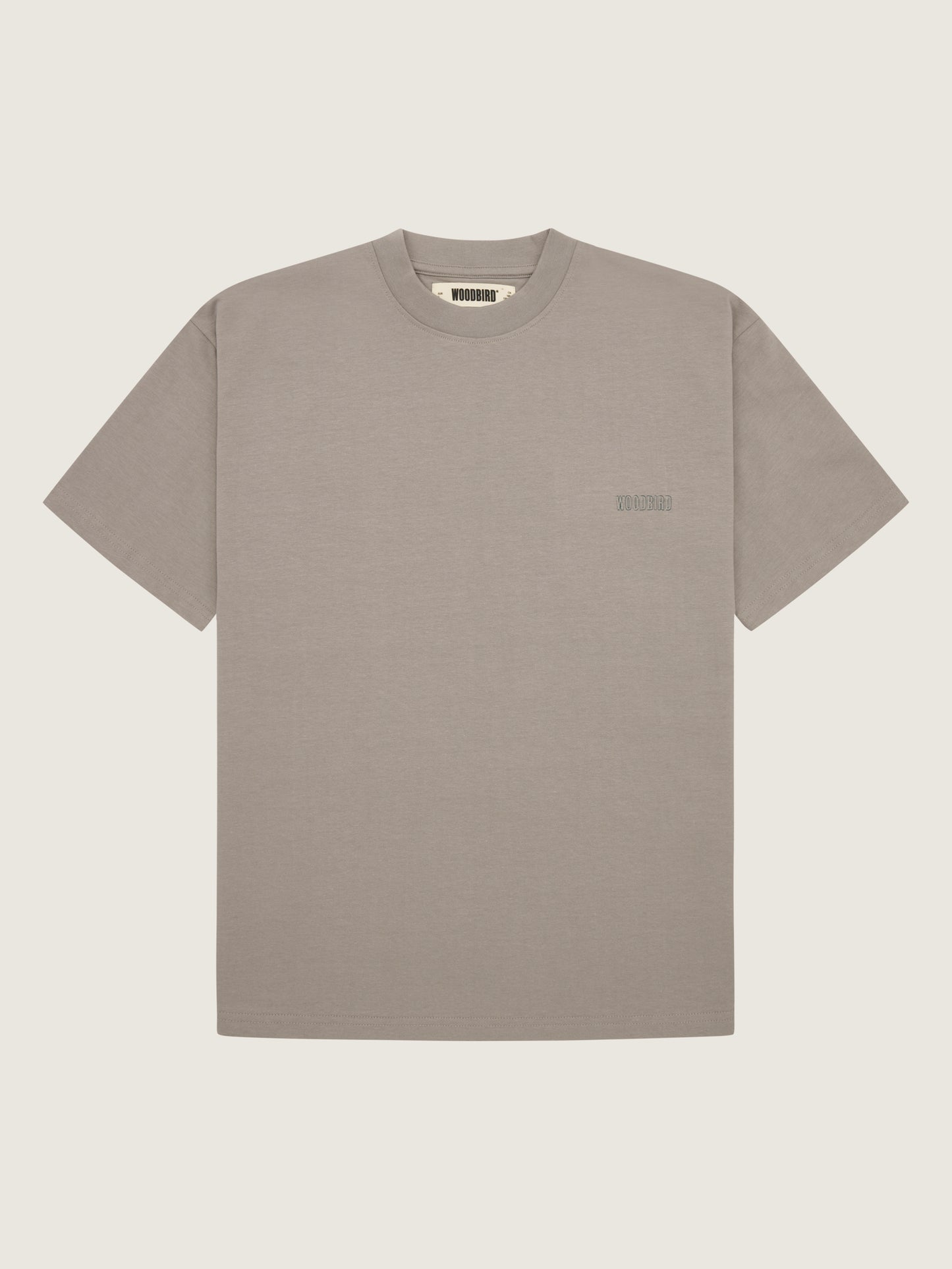 Woodbird Female WBBalo Majhon Tee T-Shirts Light Grey