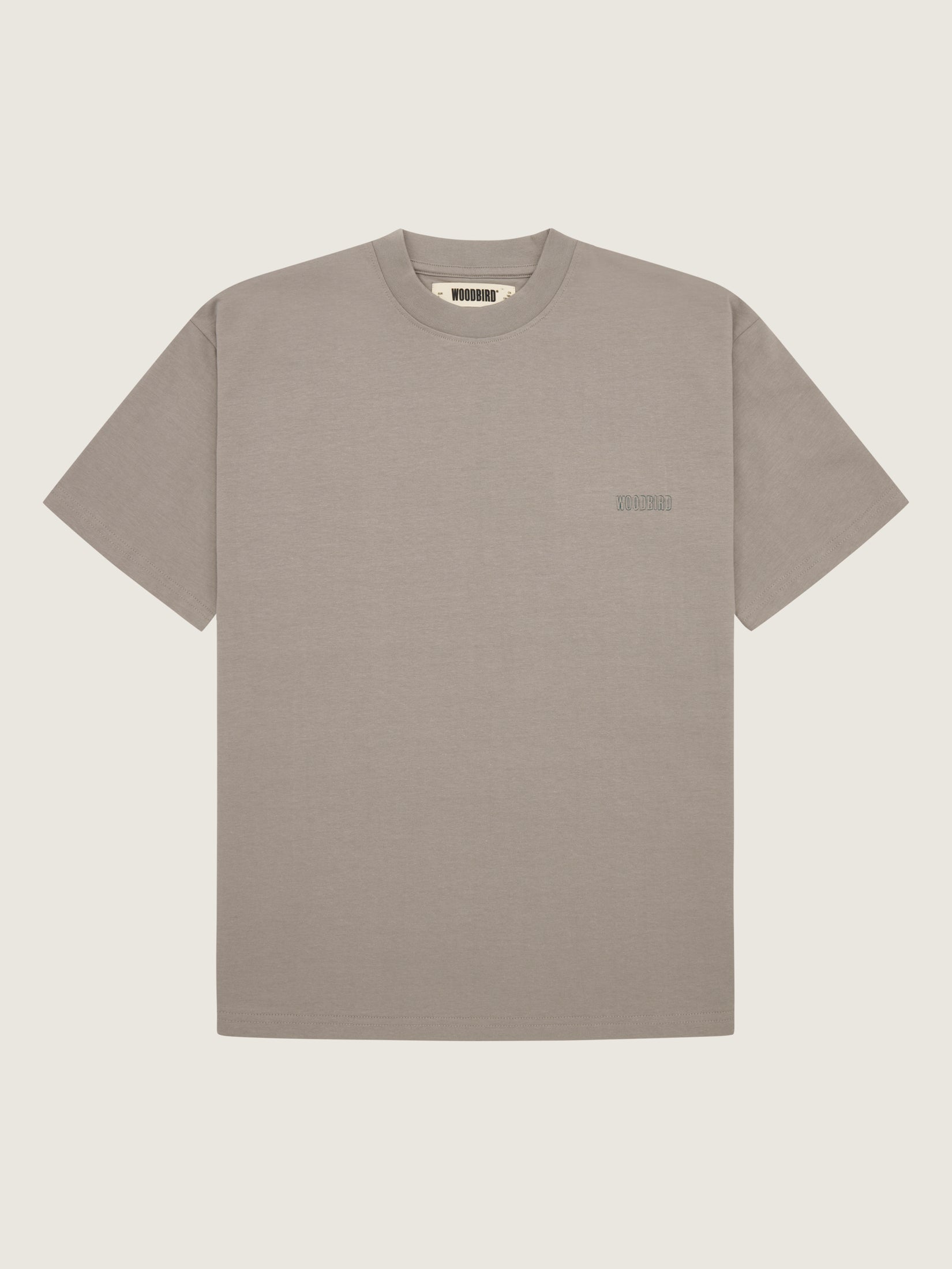 Woodbird Female WBBalo Majhon Tee T-Shirts Light Grey