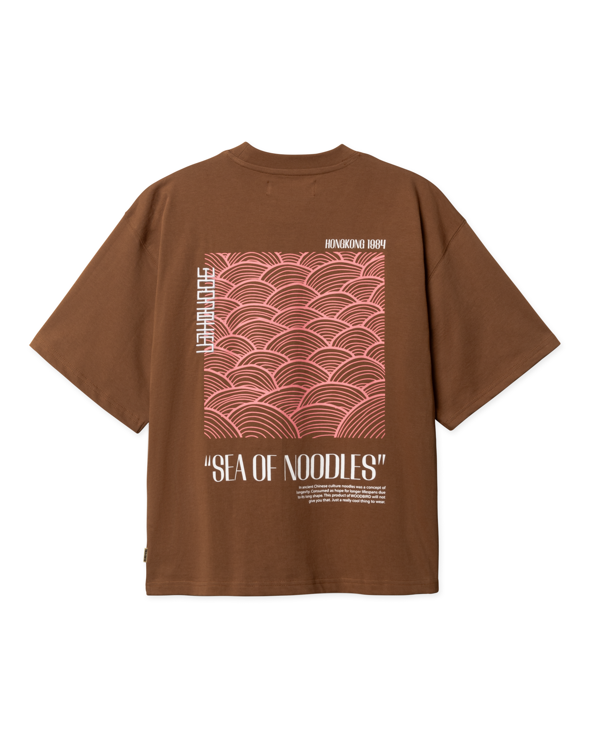Woodbird Female WBBalo Sea Tee T-Shirts Mid Brown