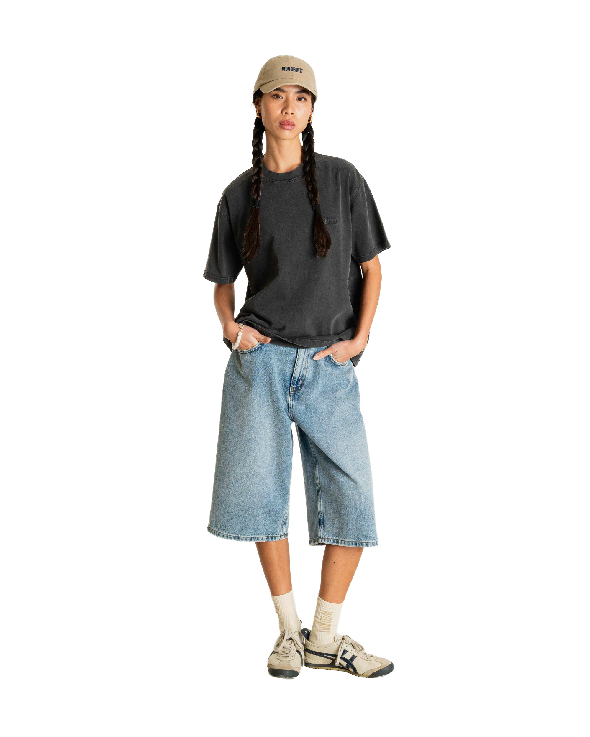 Woodbird Female WBBalo Washed Tee T-Shirts Black