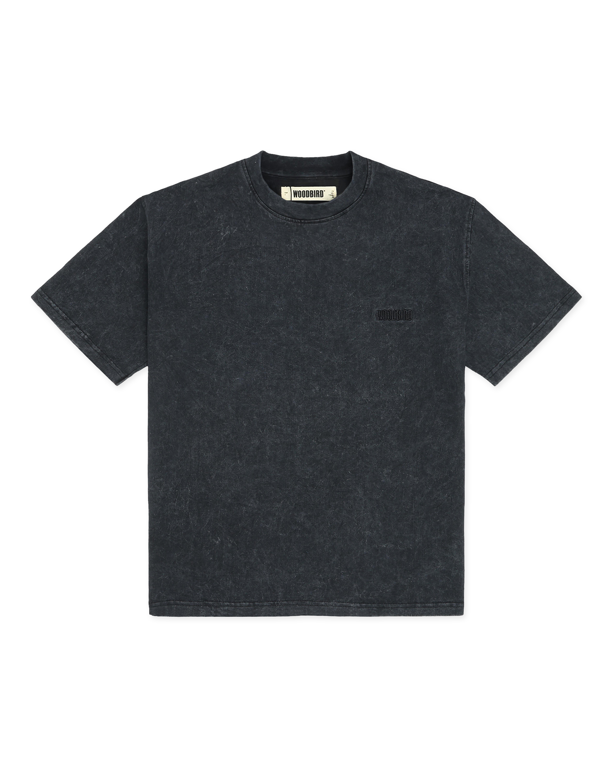 Woodbird Female WBBalo Washed Tee T-Shirts Black