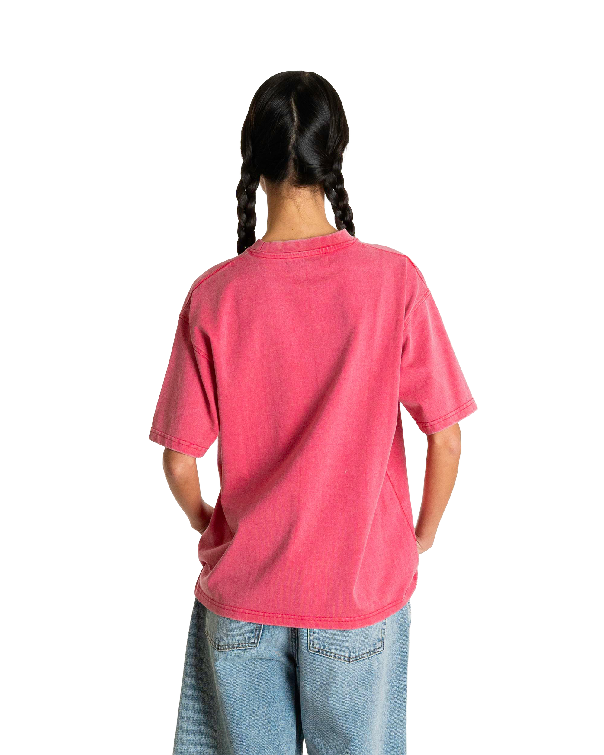 Woodbird Female WBBalo Washed Tee T-Shirts Pink