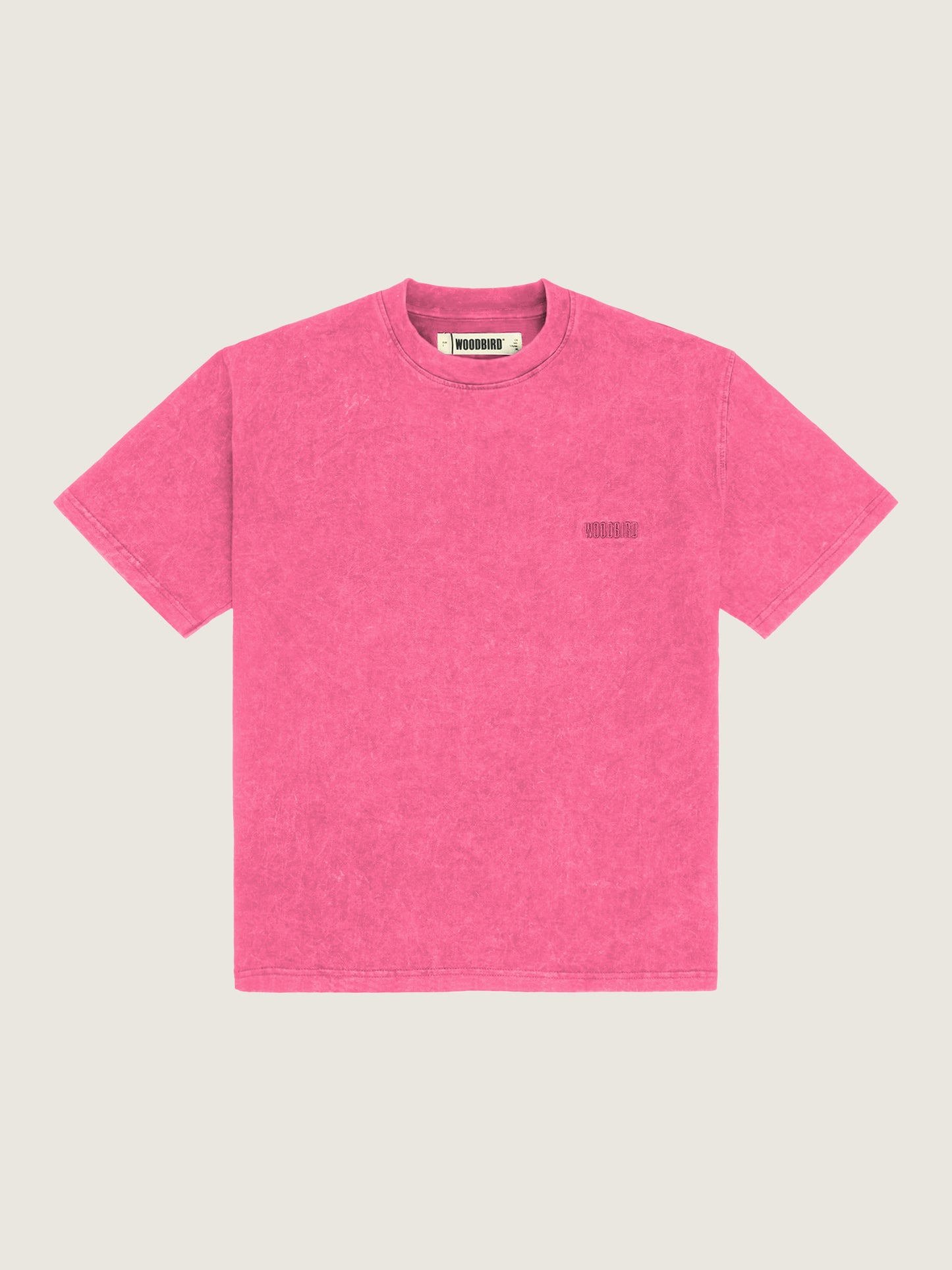 Woodbird Female WBBalo Washed Tee T-Shirts Pink