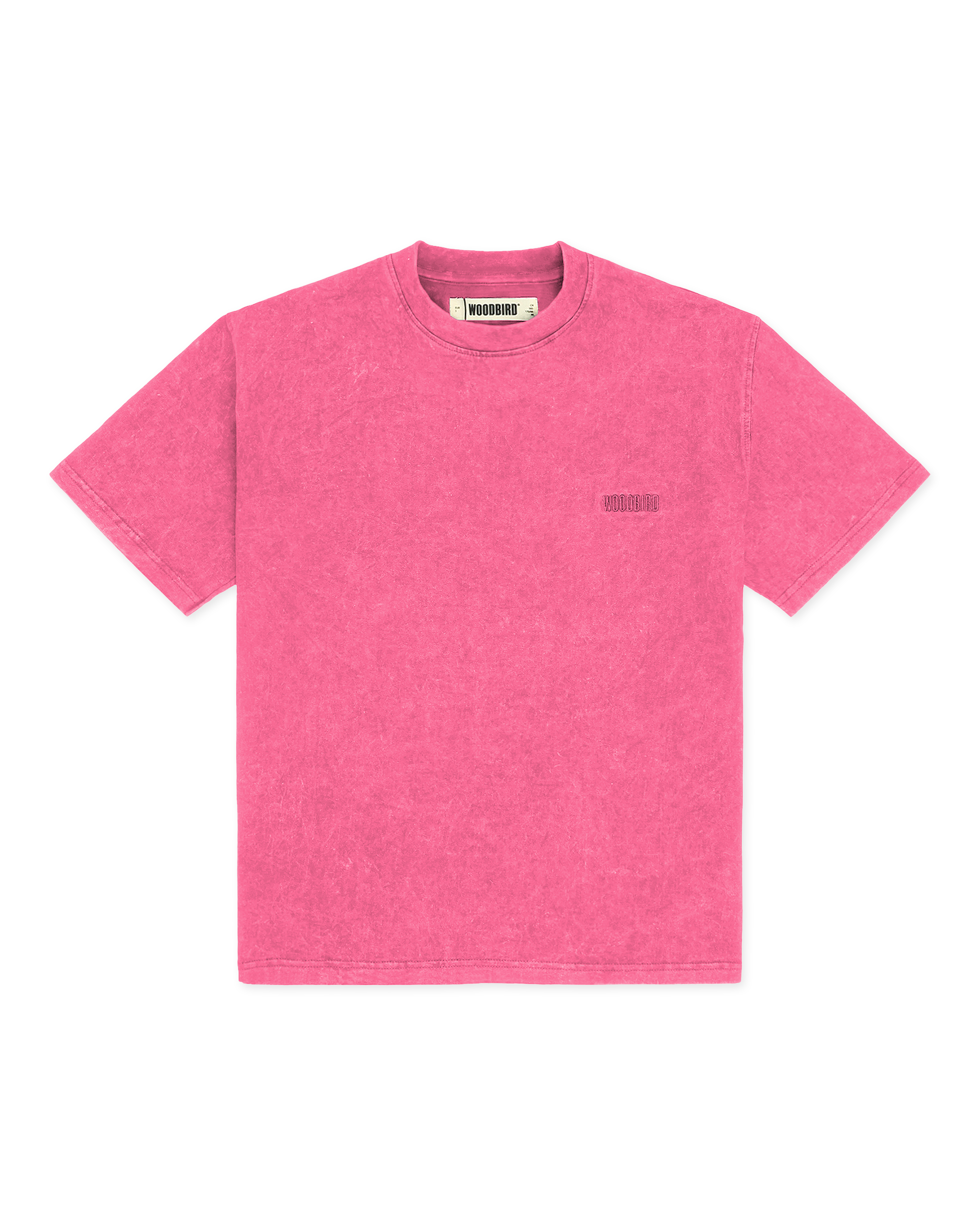 Woodbird Female WBBalo Washed Tee T-Shirts Pink
