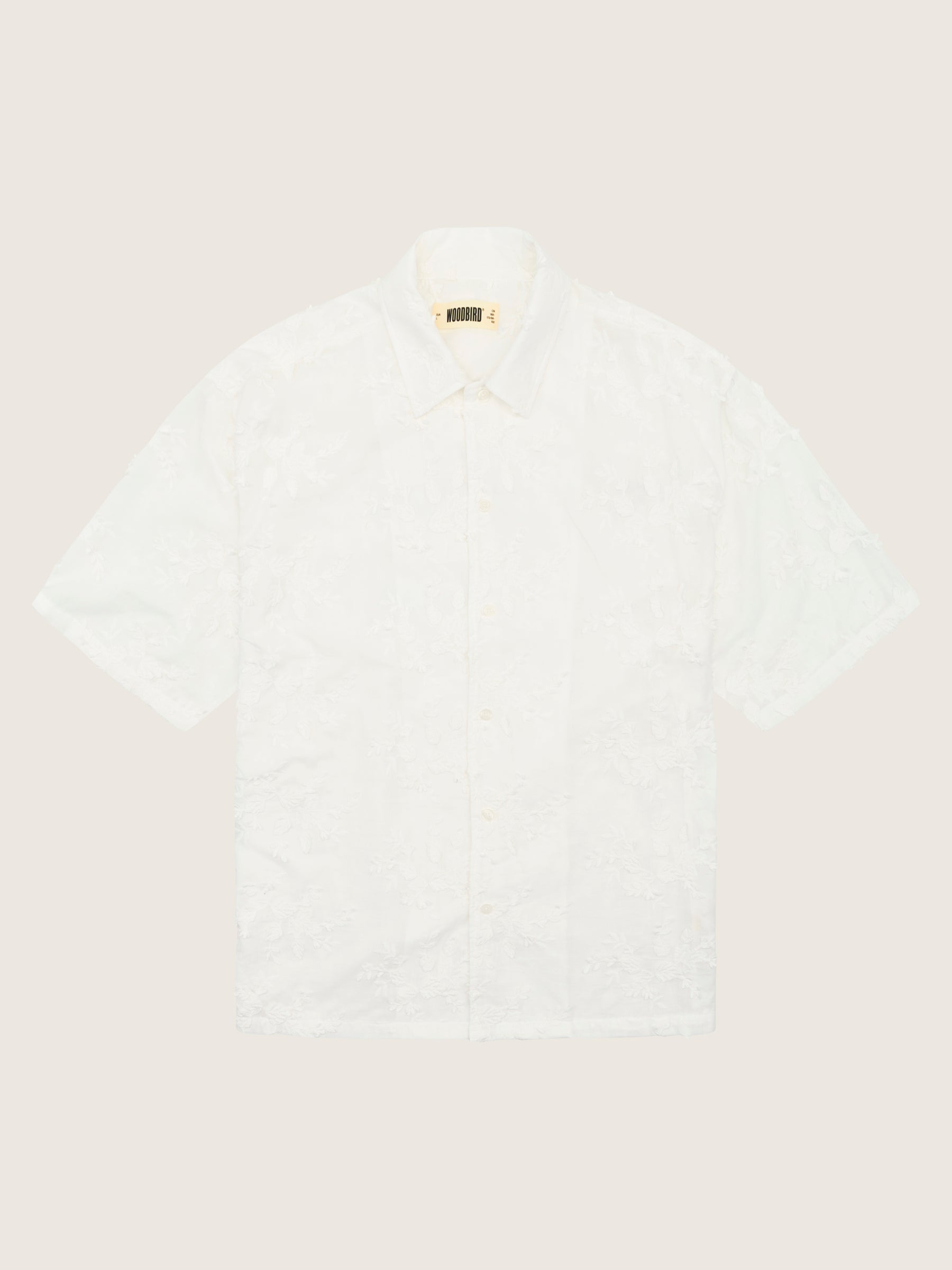 Woodbird WBBanks Flower Shirt Shirts Off White