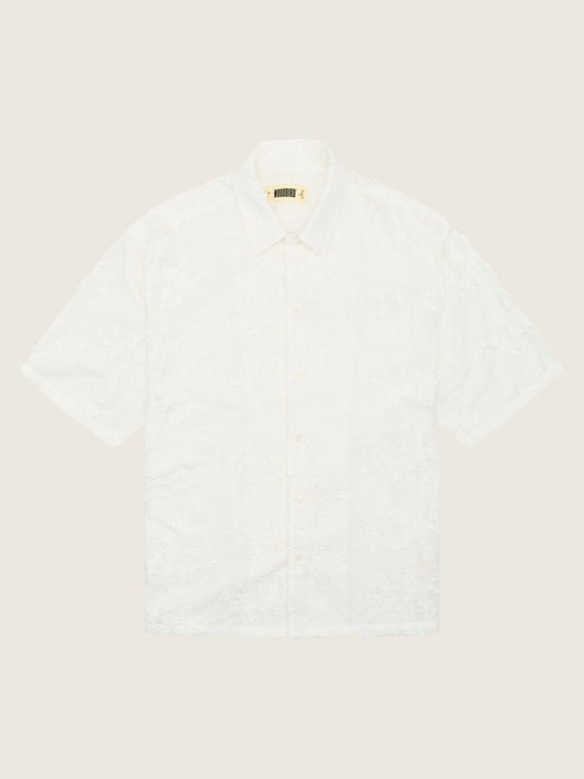 Woodbird WBBanks Flower Shirt Shirts Off White