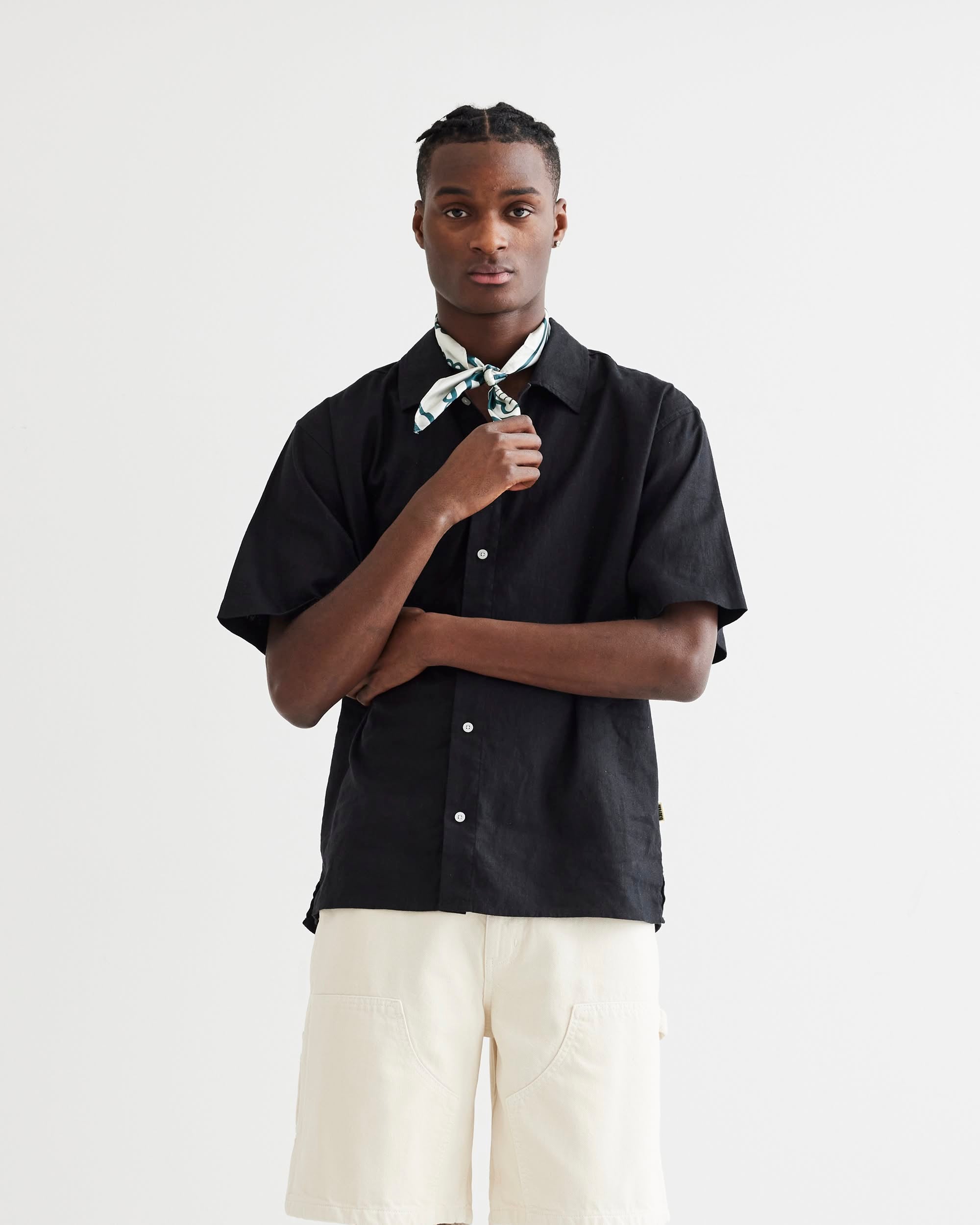 Woodbird WBBanks Linen Shirt Shirts Black