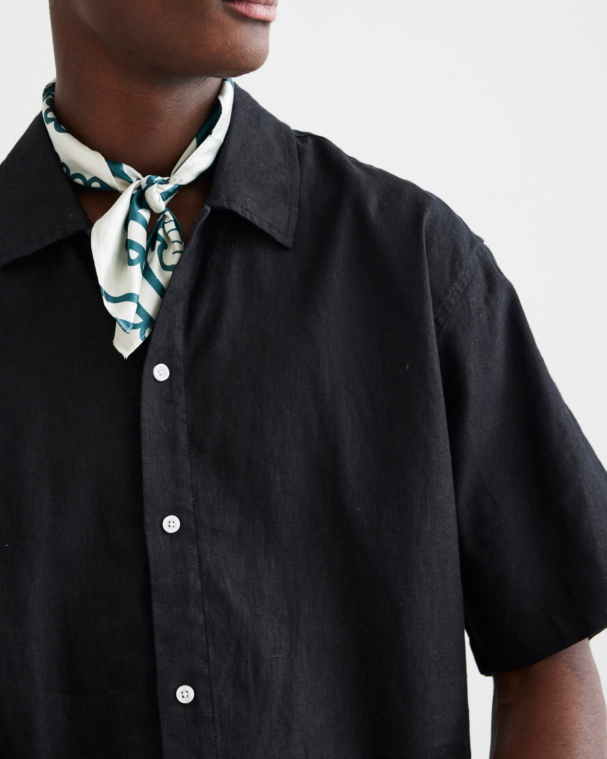 WBBanks Linen Shirt - Black – Woodbird