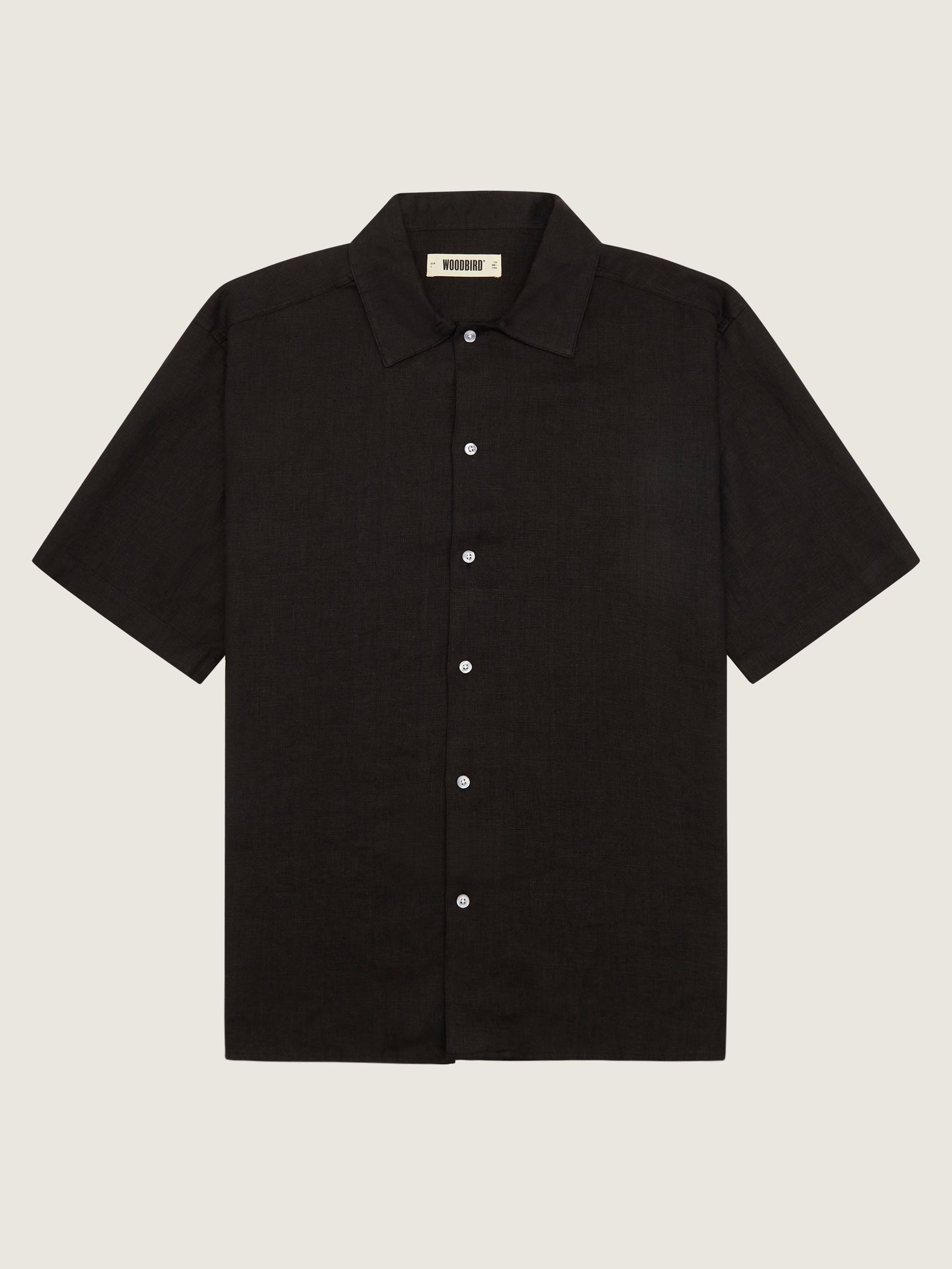 Woodbird WBBanks Linen Shirt Shirts Black