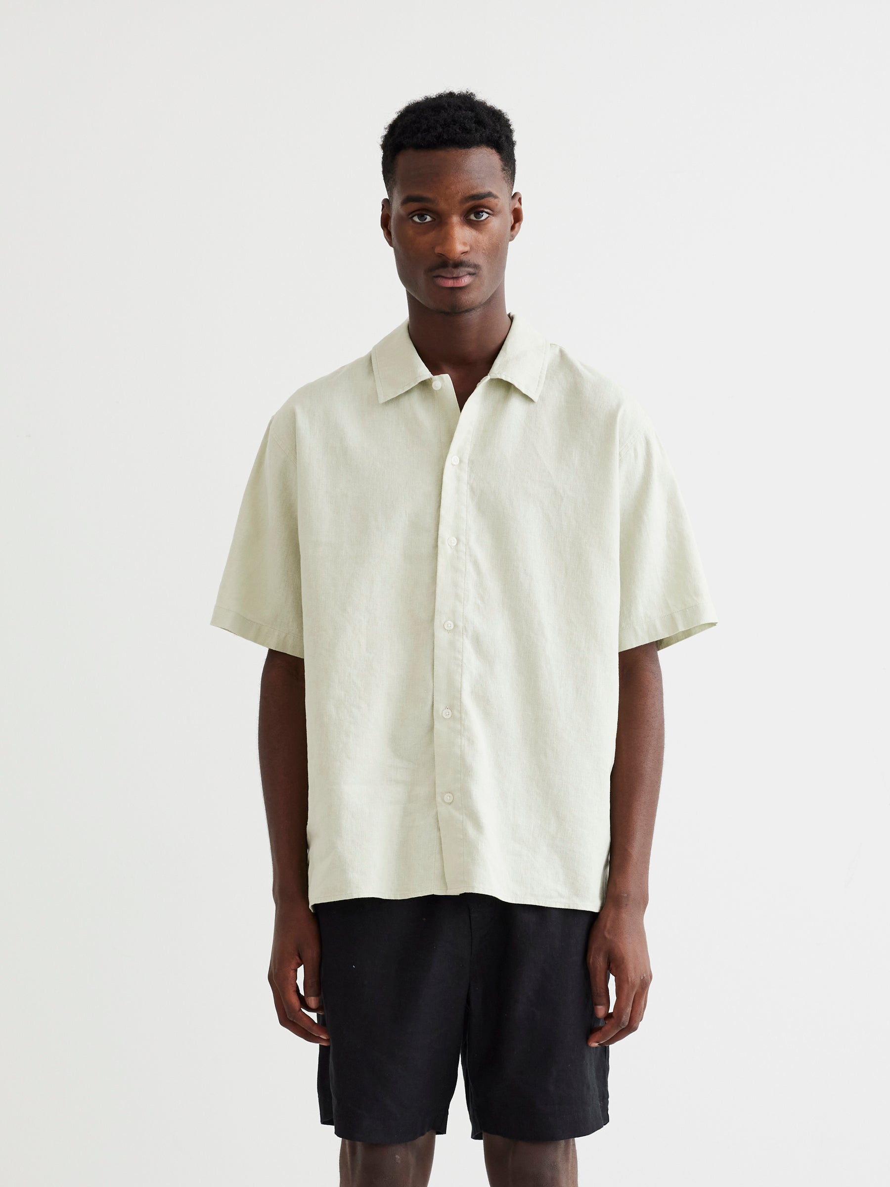 Woodbird WBBanks Linen Shirt Shirts Mint Green