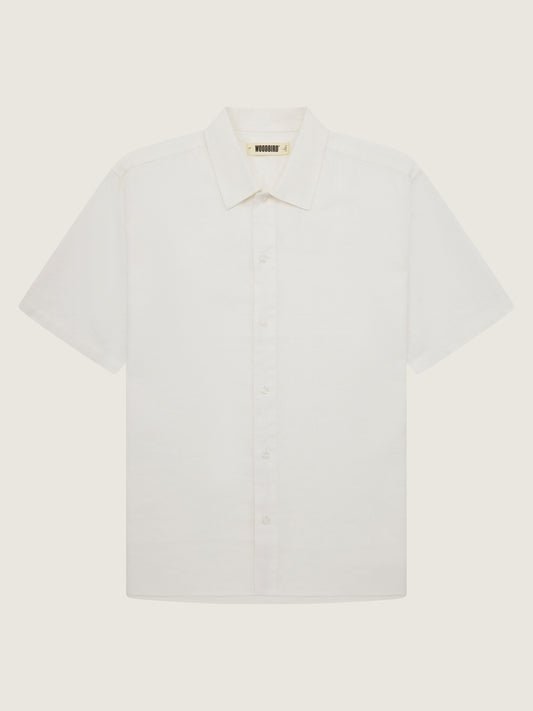 Woodbird WBBanks Linen Shirt Shirts Off White