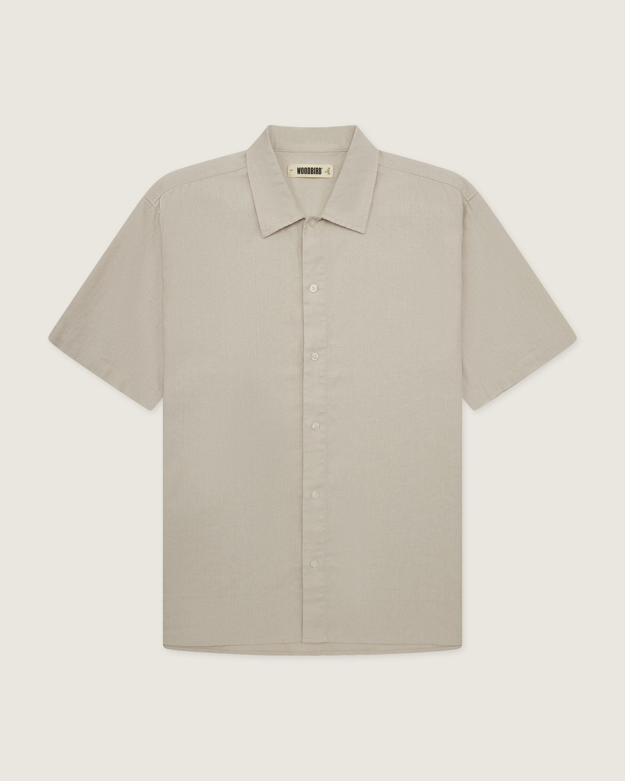 Woodbird WBBanks Linen Shirt Shirts Sand