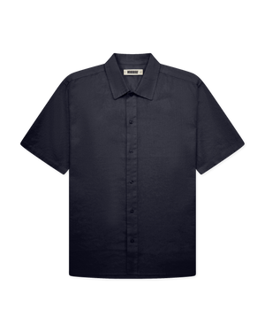 Woodbird WBBanks Linen Shirt Shirts Navy