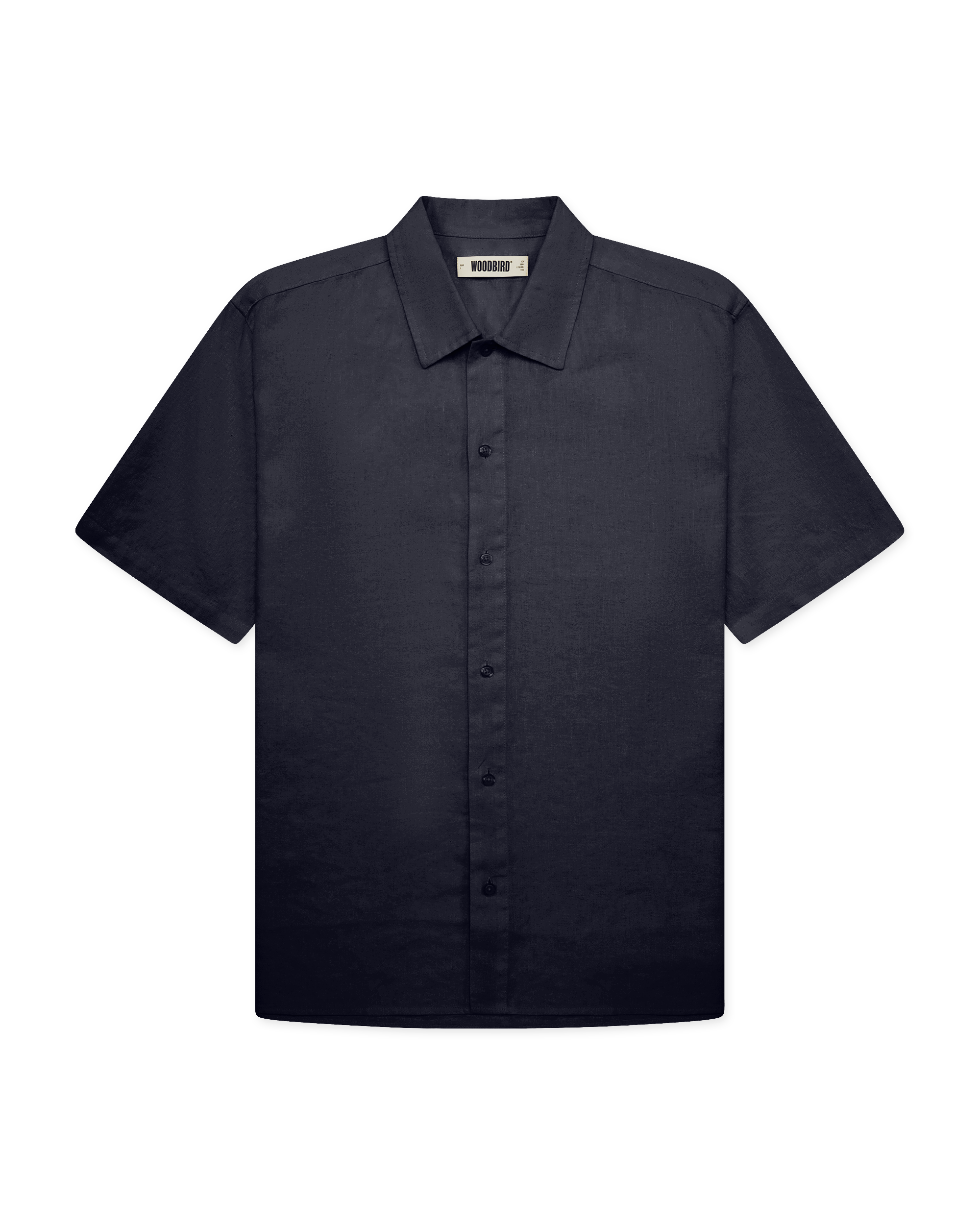 Woodbird WBBanks Linen Shirt Shirts Navy