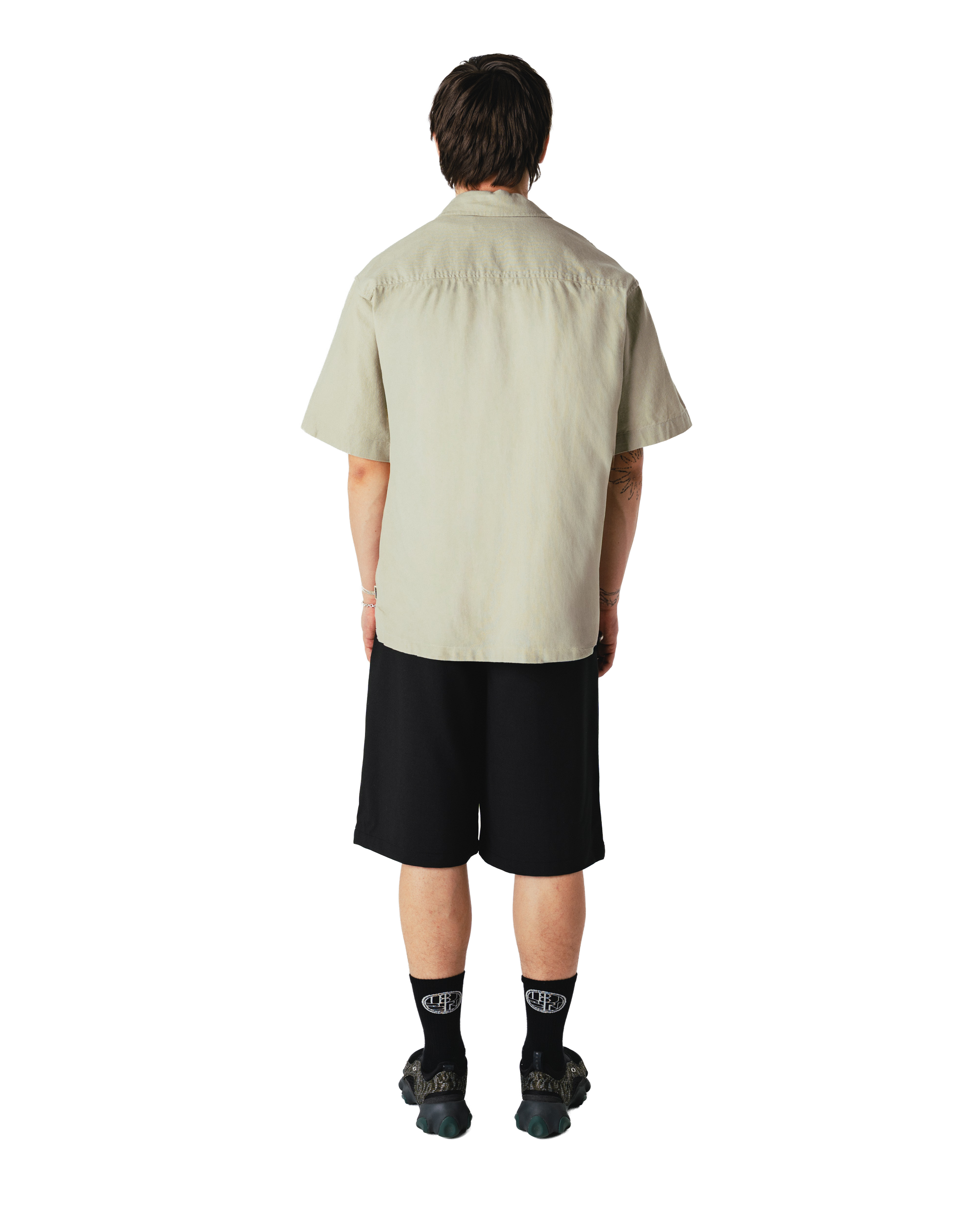 Woodbird WBBanks Linen Shirt Shirts Stone