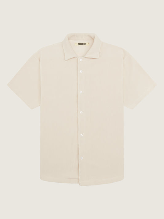 Woodbird WBBanks Plisse Shirt Shirts Off White