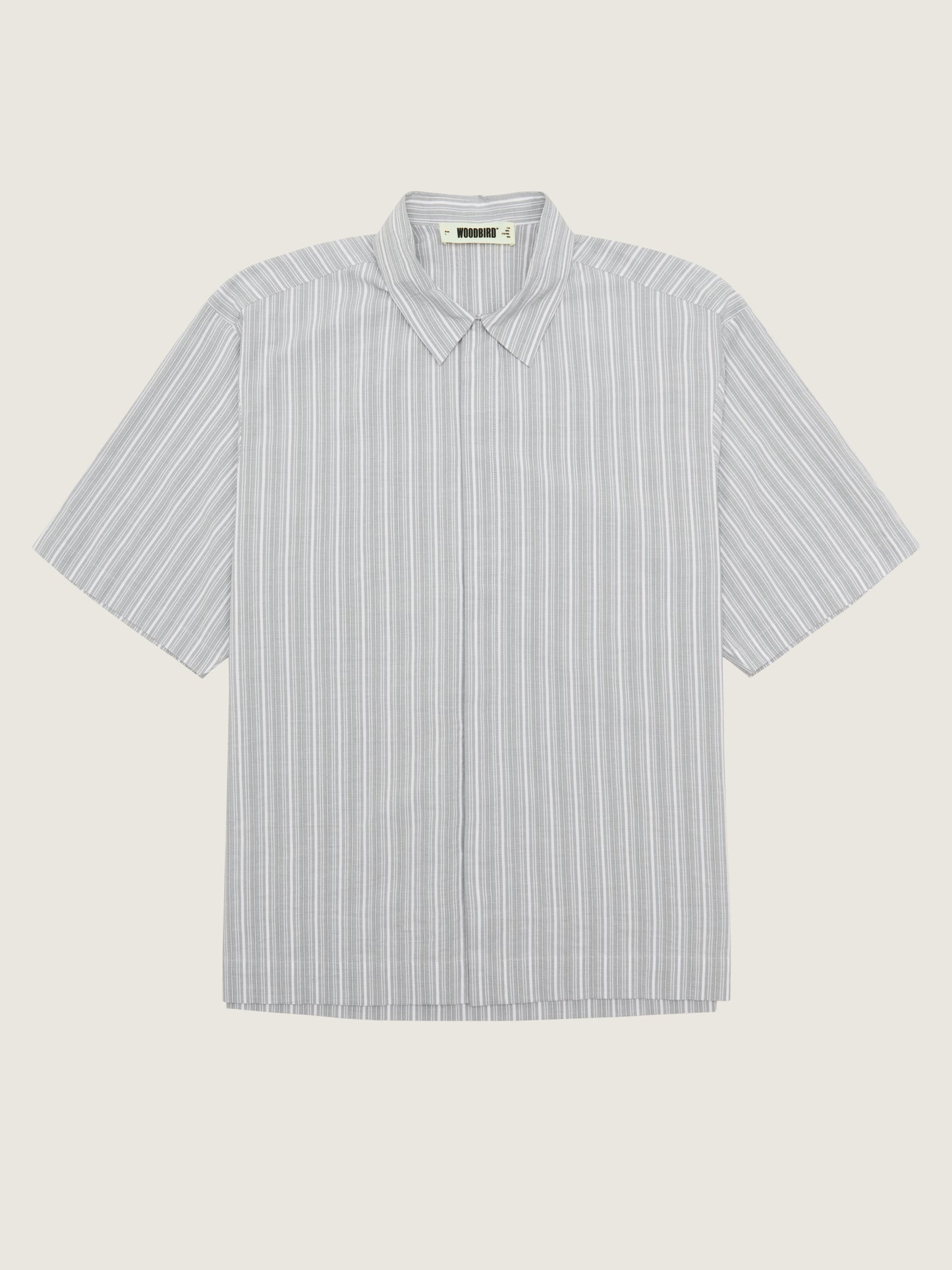 Woodbird WBBanks Stripe Shirt Shirts Off White