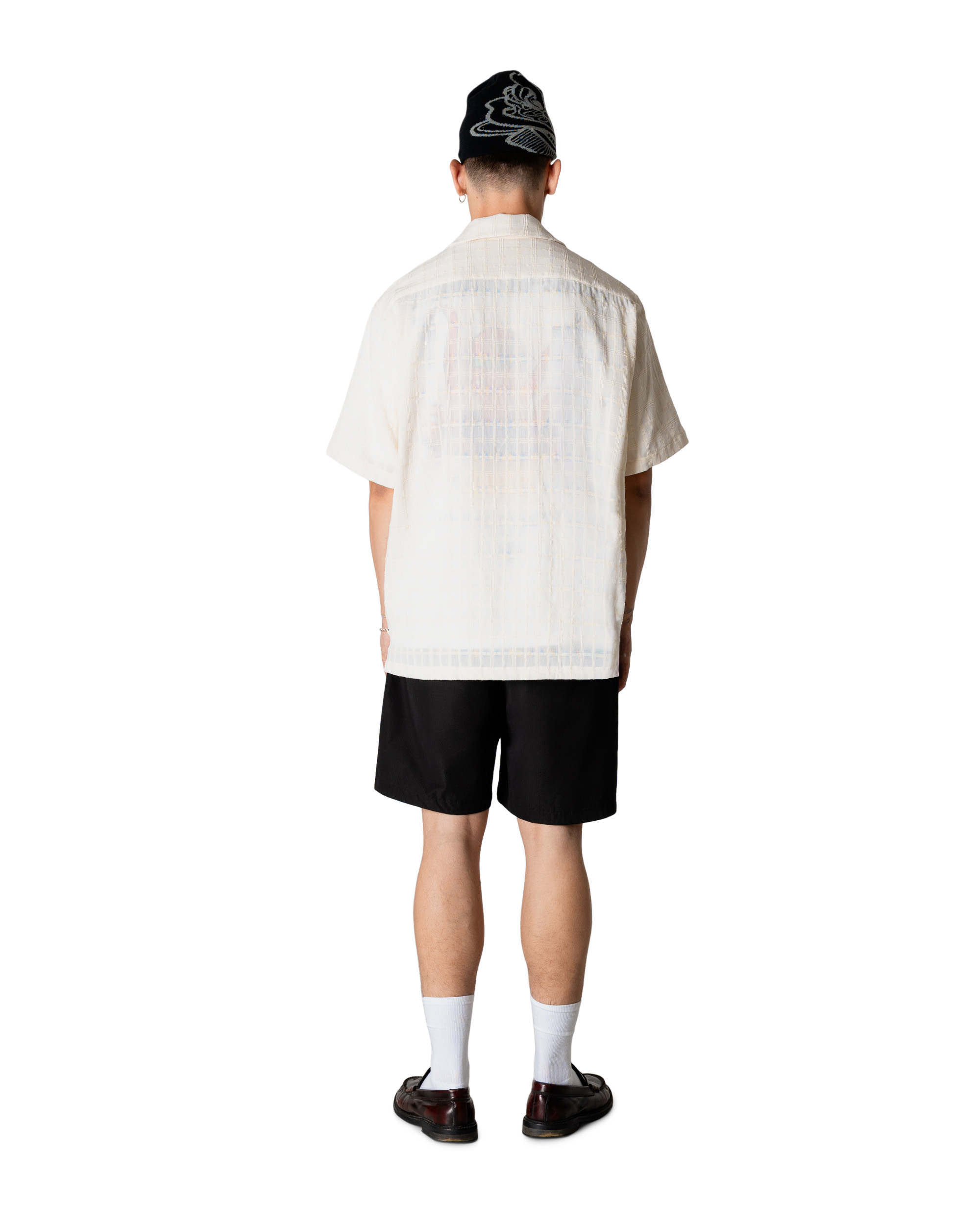 Woodbird WBBanks Struc Check Shirt Shirts Off White