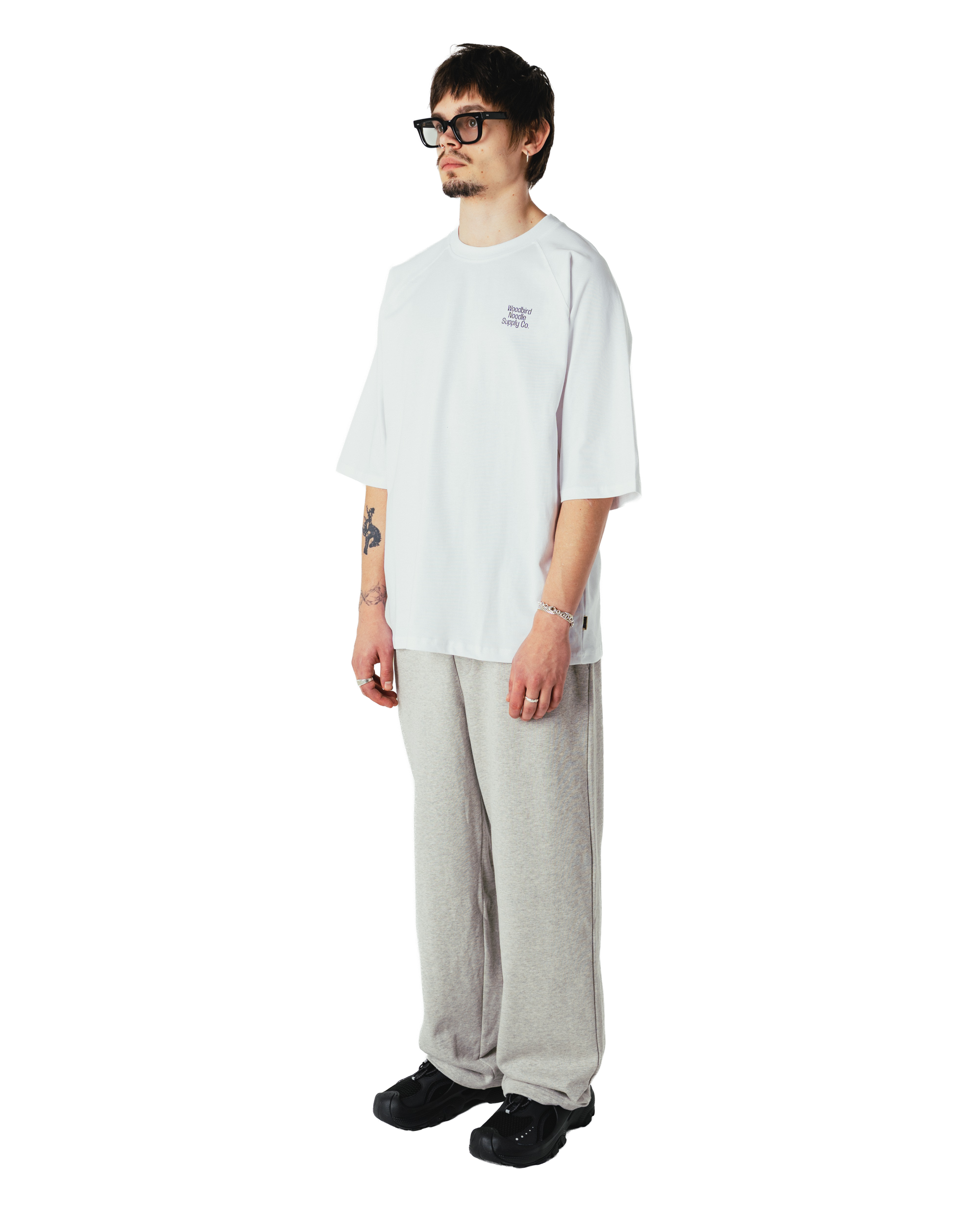 Woodbird WBBase Sweat Pants Pants Light Grey Melange