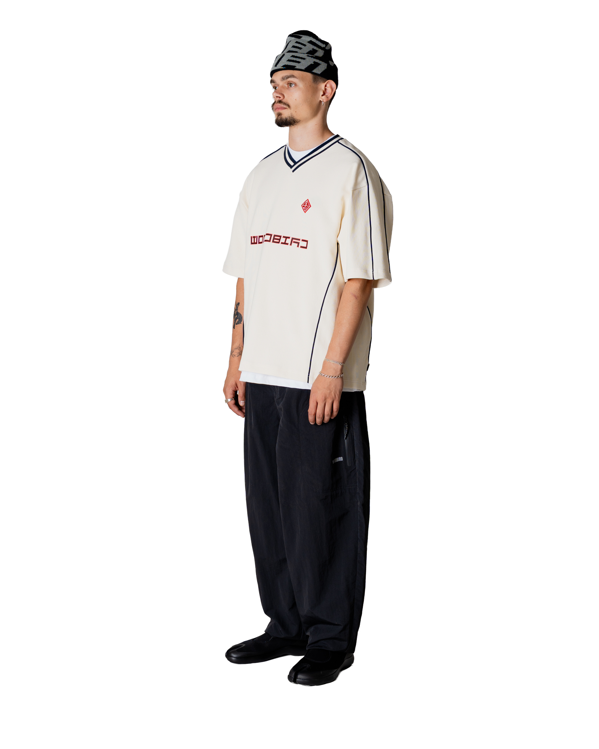 Woodbird WBBeam 90s Sport Tee T-Shirts Off White