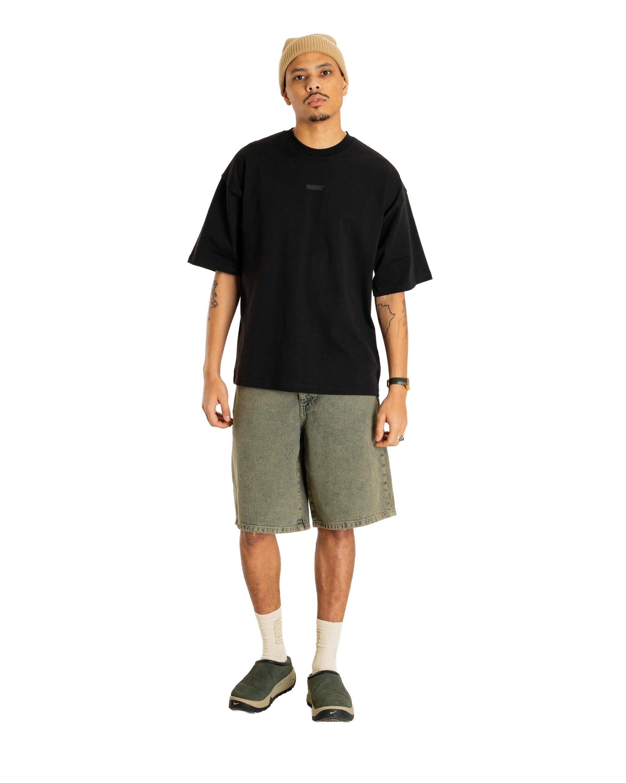 Woodbird WBBeam Base Tee T-Shirts Black