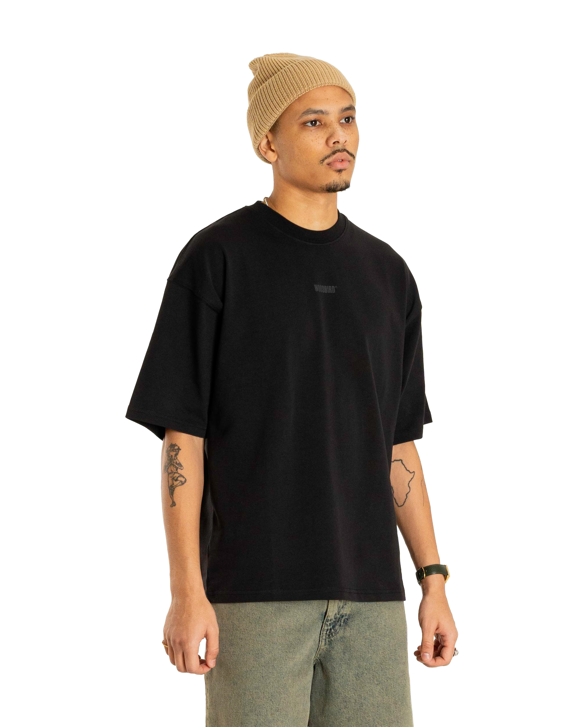 Woodbird WBBeam Base Tee T-Shirts Black