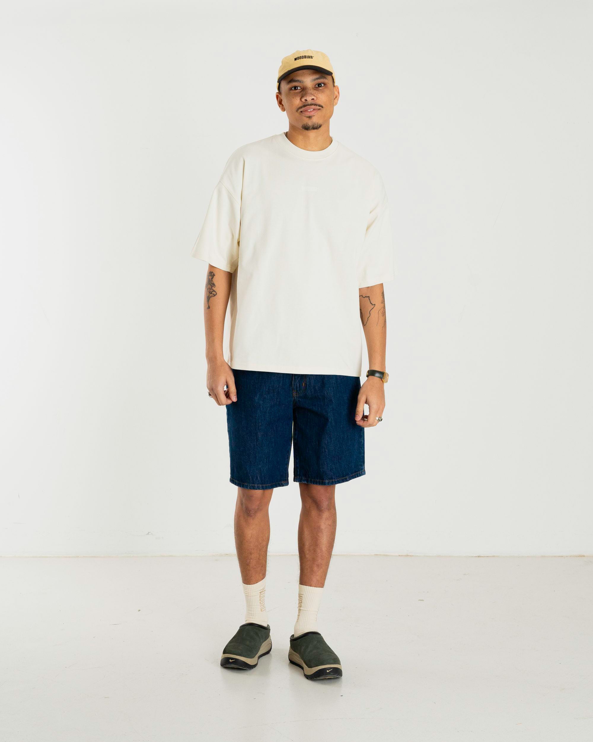 Woodbird WBBeam Base Tee T-Shirts Off White