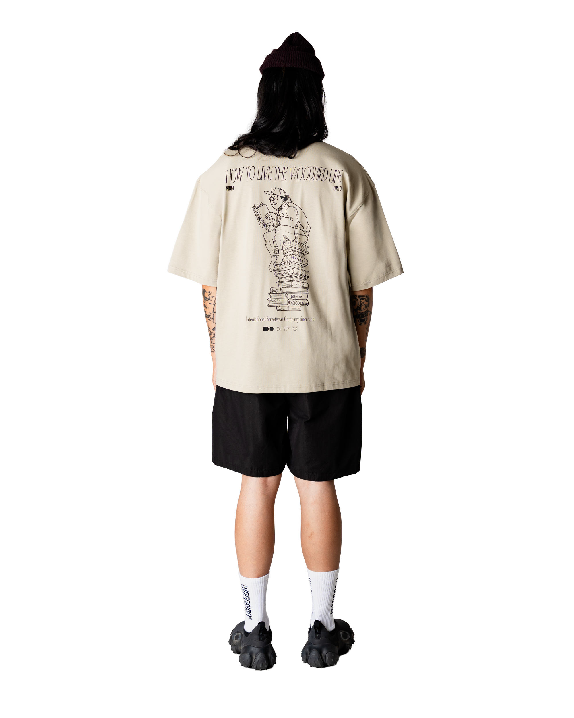 Woodbird WBBeam Book Tee T-Shirts Stone