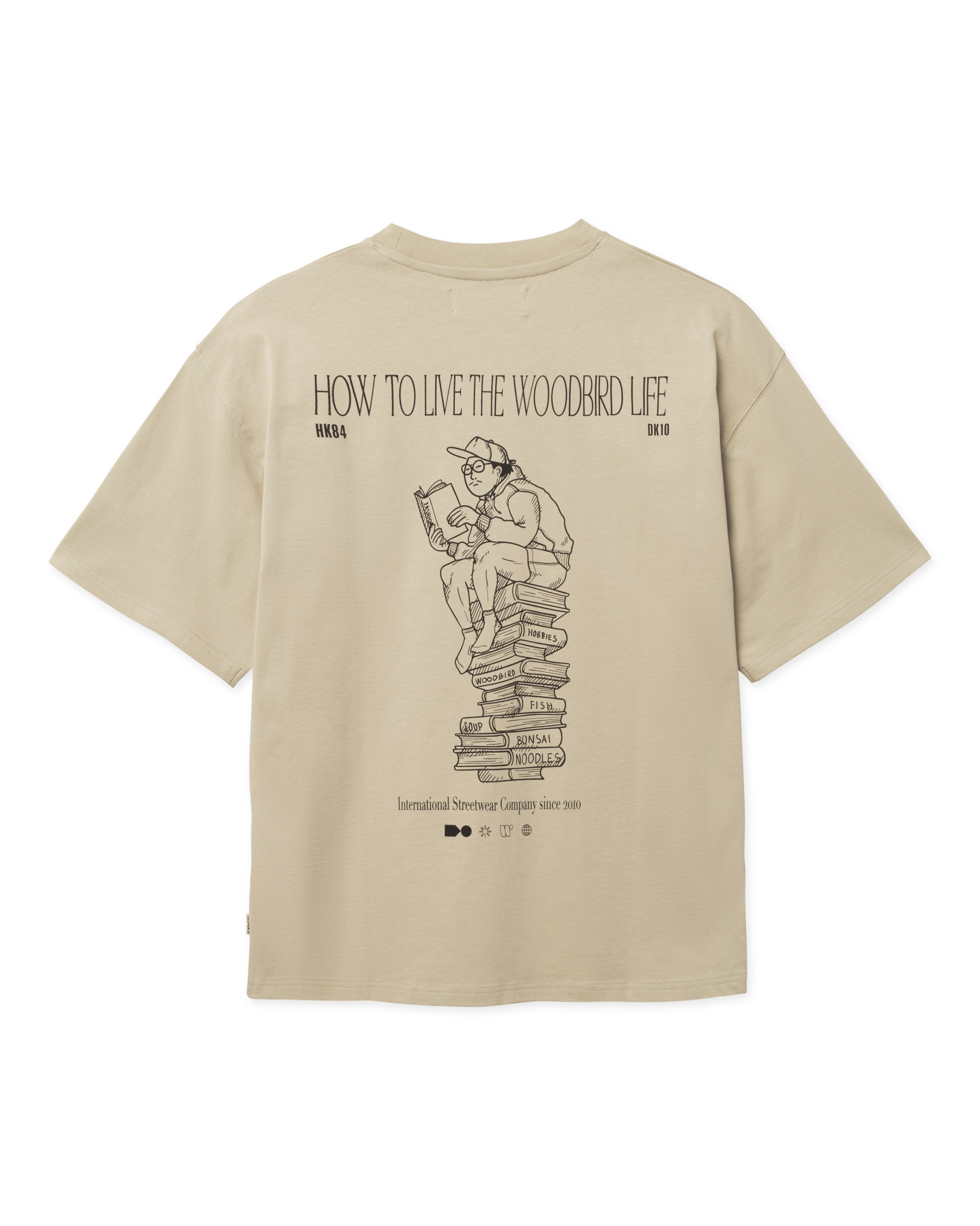 Woodbird WBBeam Book Tee T-Shirts Stone
