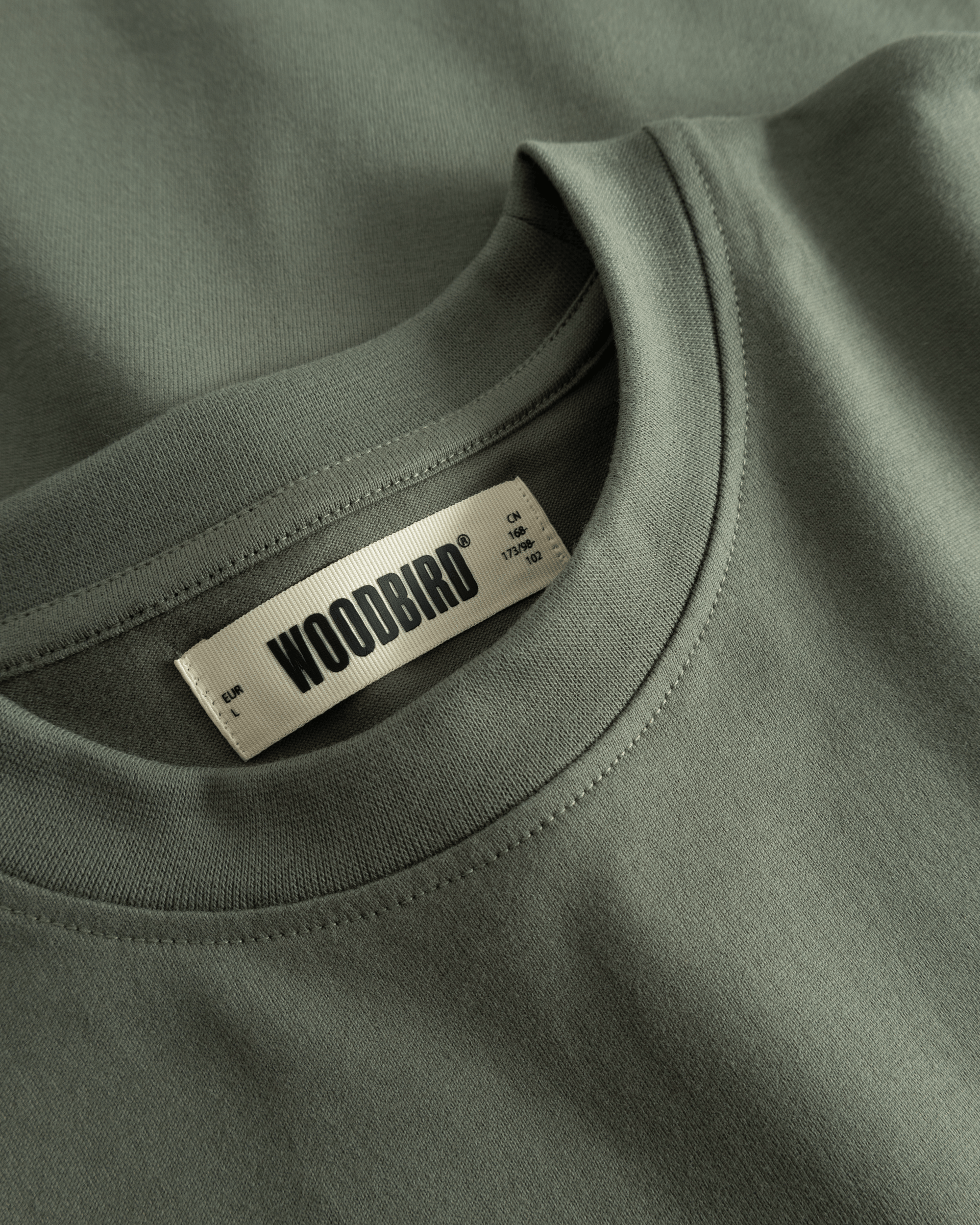 Woodbird WBBeam Hao Tee T-Shirts Grey-Green