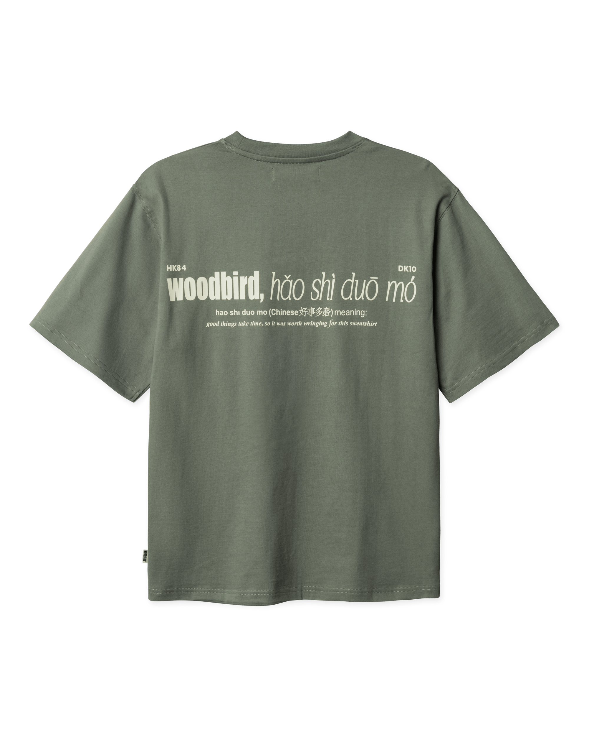 Woodbird WBBeam Hao Tee T-Shirts Grey-Green