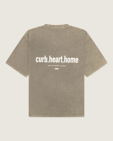 WBBeam Washed Home Tee - Dark Beige – Woodbird