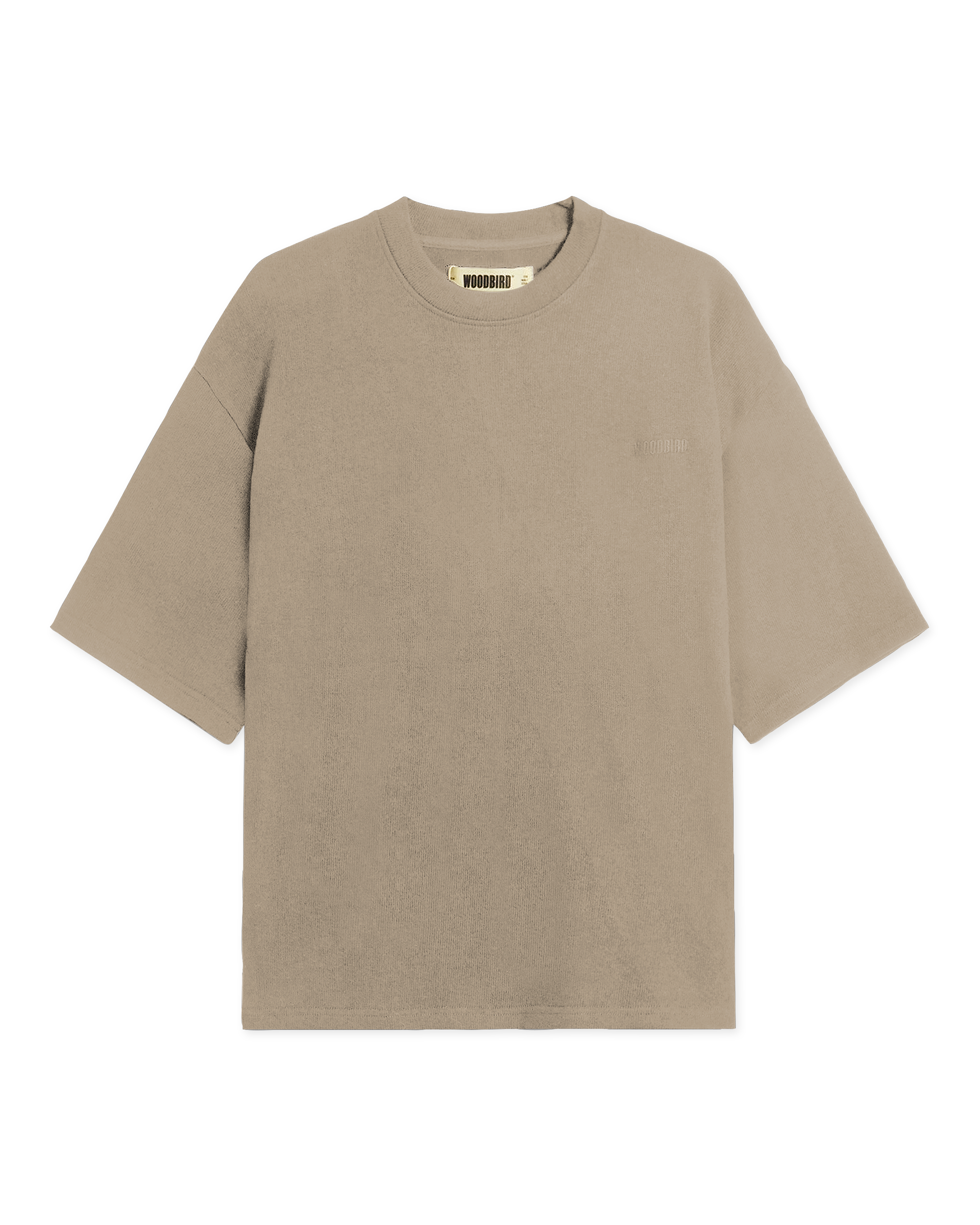 Woodbird WBBeam Knitted Tee T-Shirts Khaki