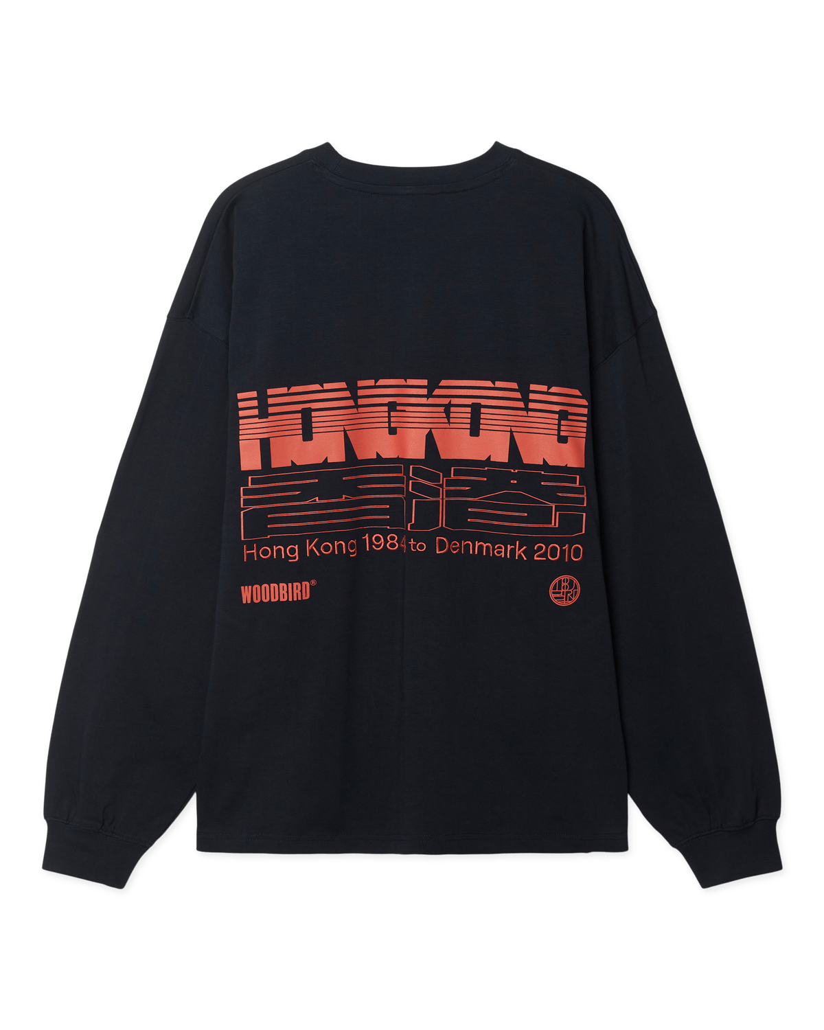 Woodbird WBBeam LS Retro Tee T-Shirts Dark Navy