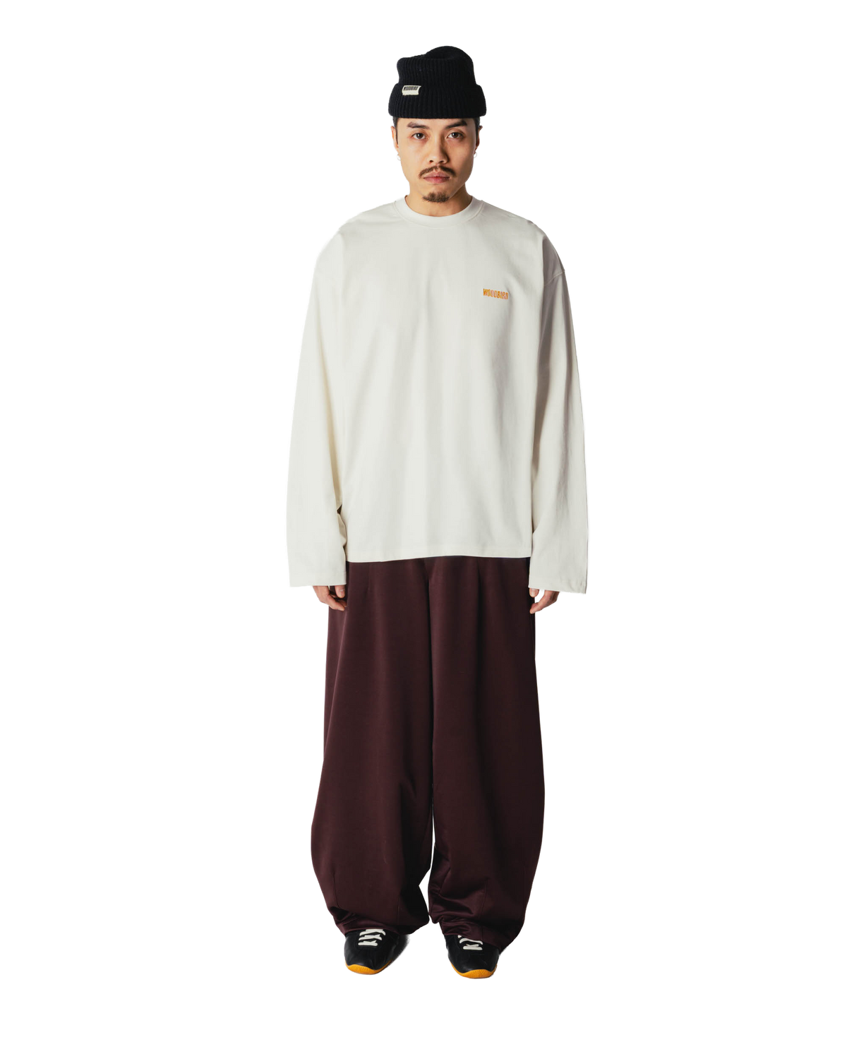 Woodbird WBBeam LS Retro Tee T-Shirts Off White