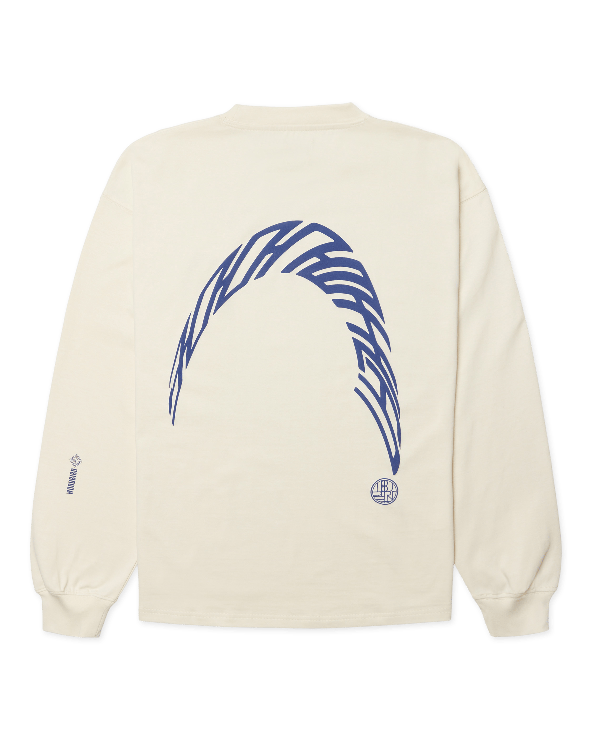 Woodbird WBBeam LS Warp Tee T-Shirts Off White