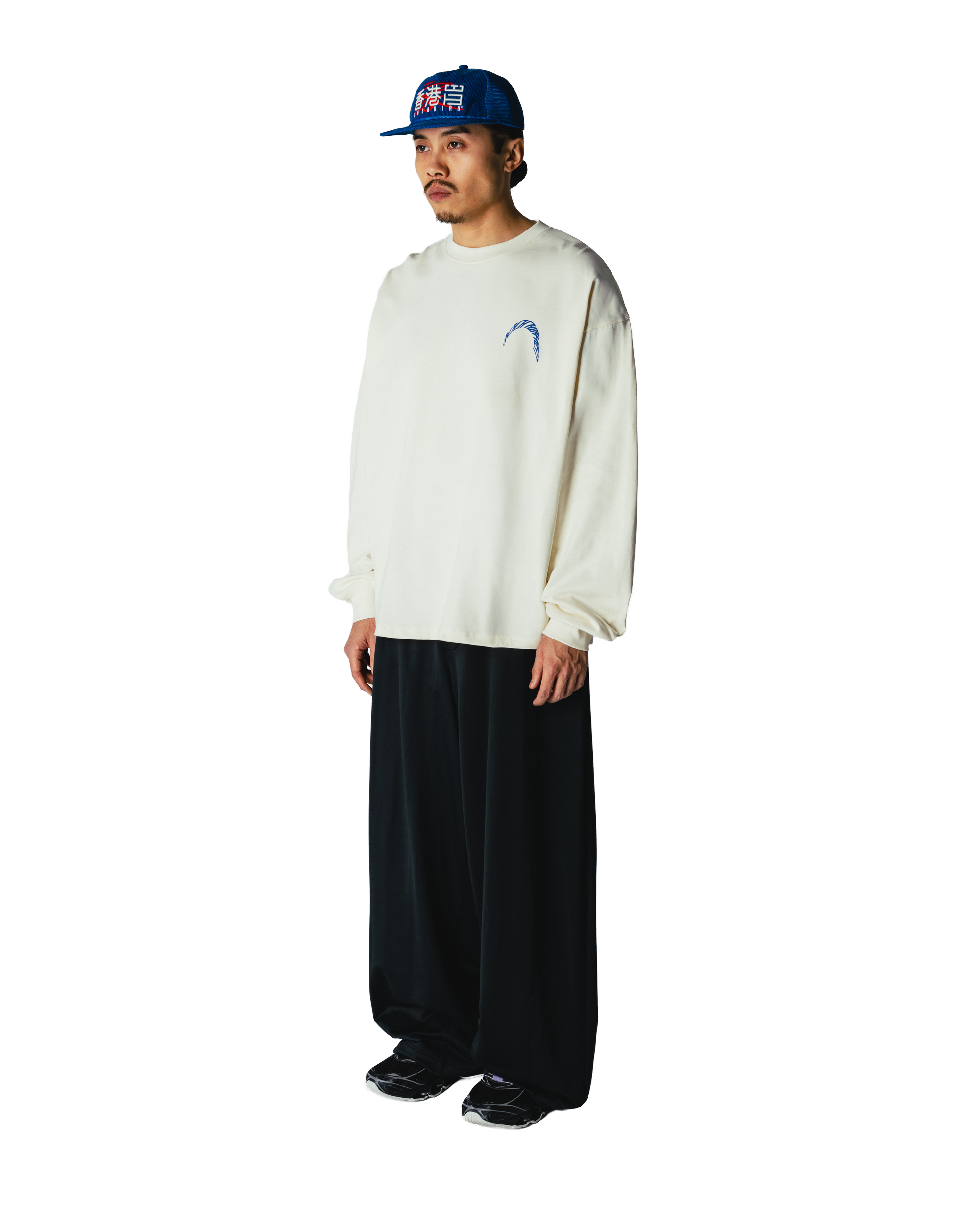 Woodbird WBBeam LS Warp Tee T-Shirts Off White
