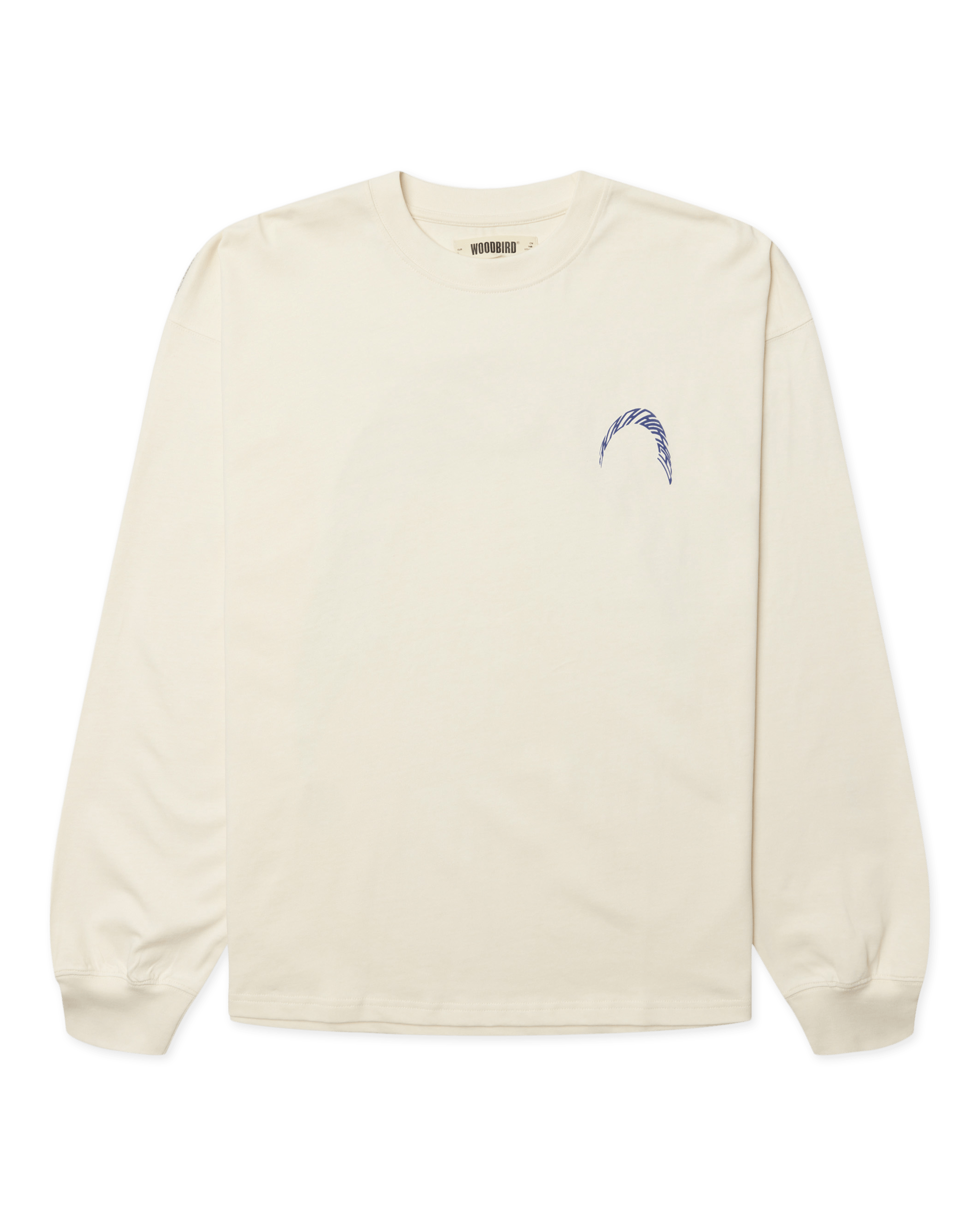 Woodbird WBBeam LS Warp Tee T-Shirts Off White