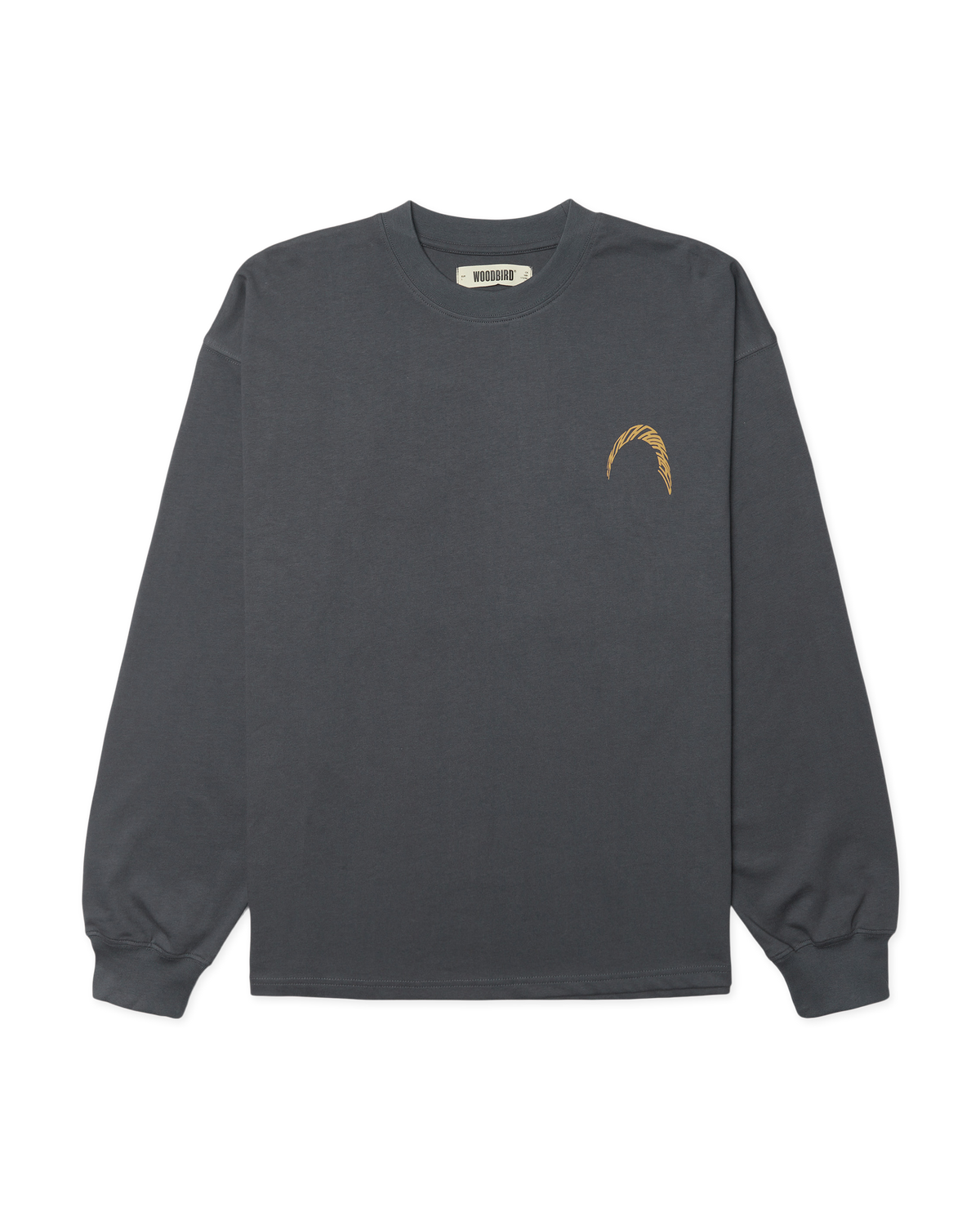Woodbird WBBeam LS Warp Tee T-Shirts Slate Blue