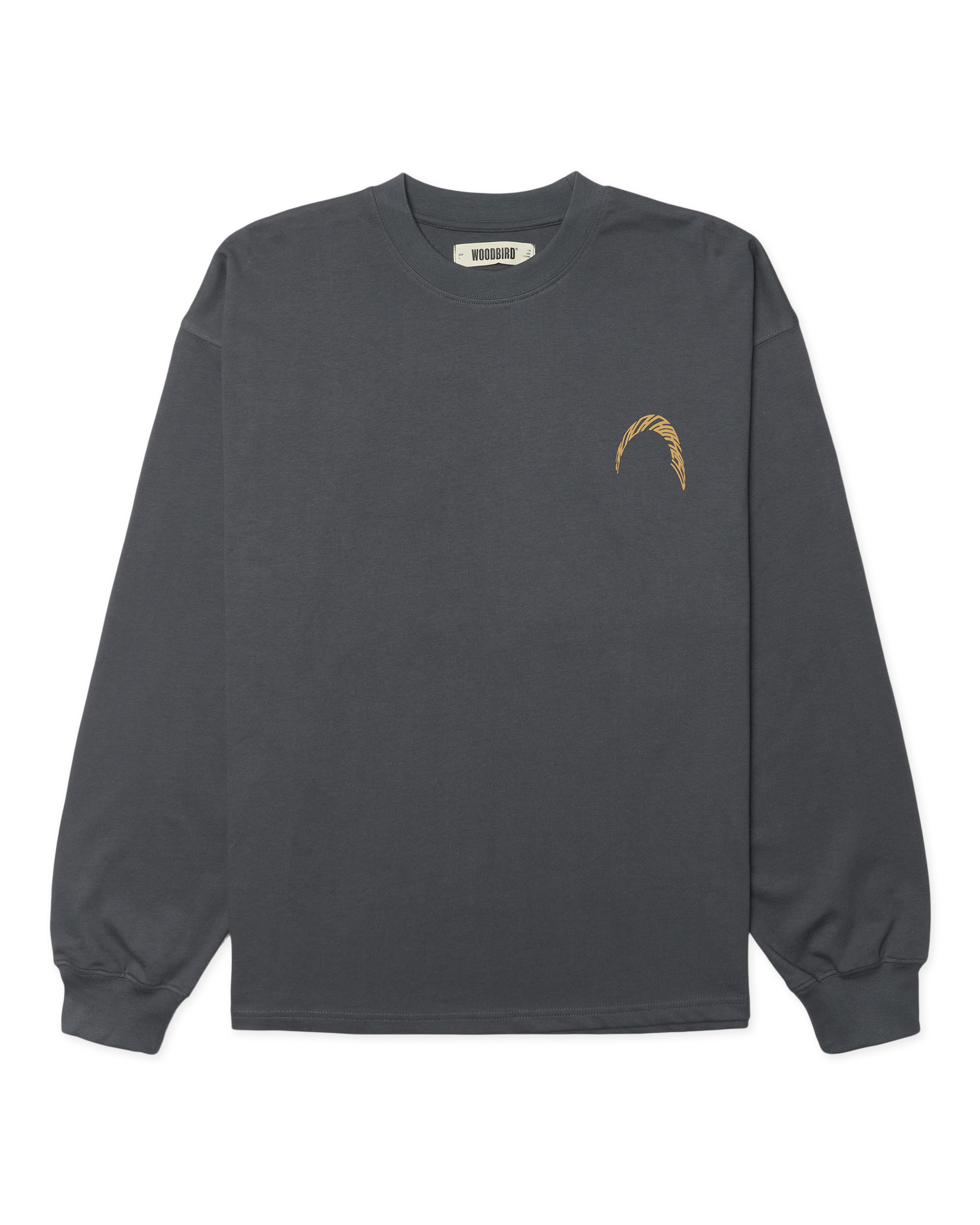 Woodbird WBBeam LS Warp Tee T-Shirts Slate Blue