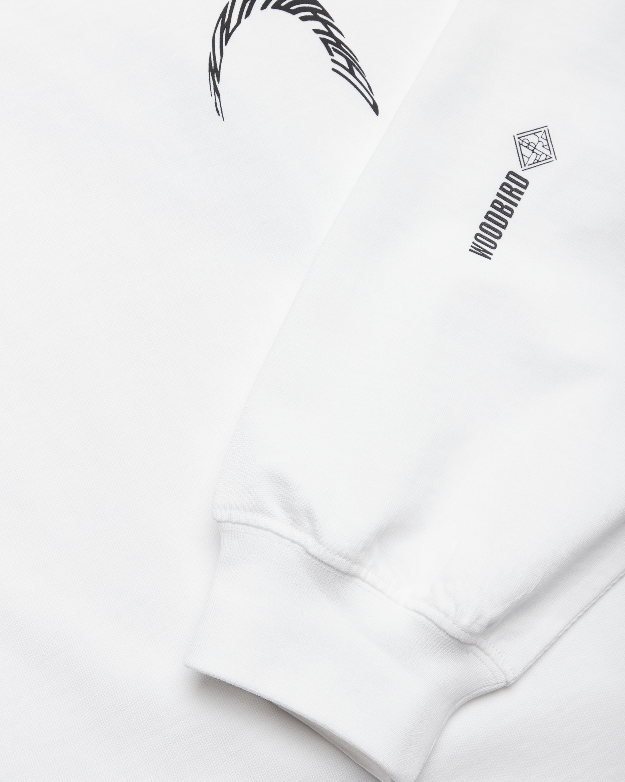 Woodbird WBBeam LS Warp Tee T-Shirts White