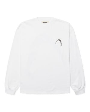 Woodbird WBBeam LS Warp Tee T-Shirts White