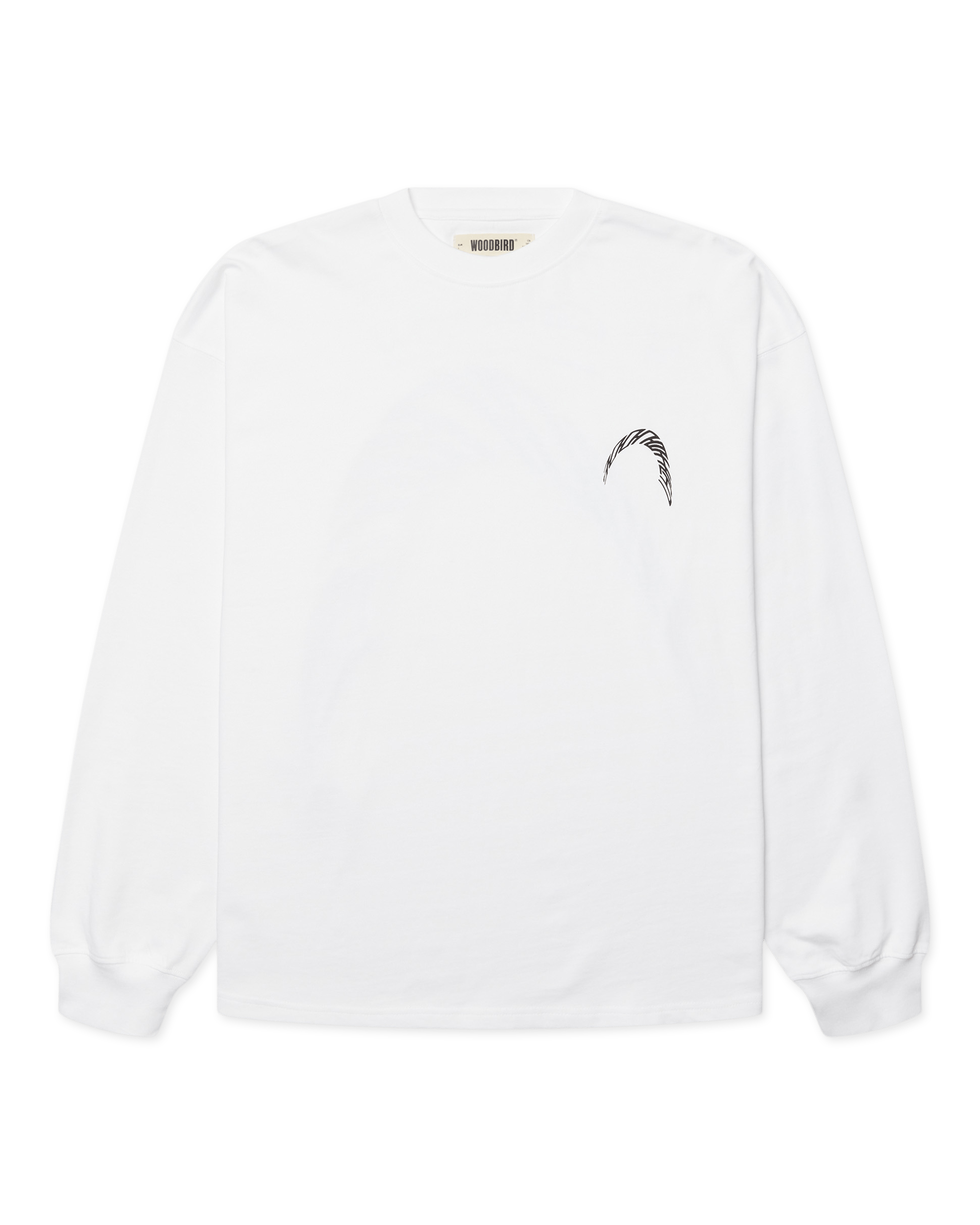 Woodbird WBBeam LS Warp Tee T-Shirts White