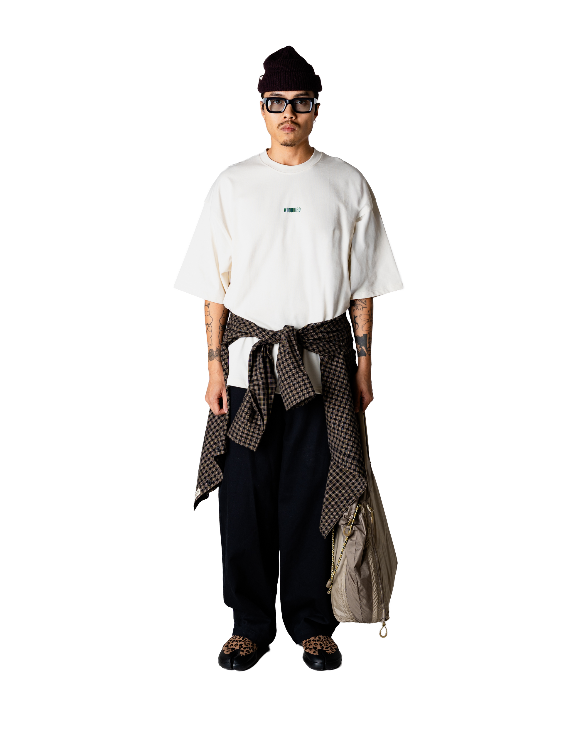 Woodbird WBBeam Lion Tee T-Shirts Off White