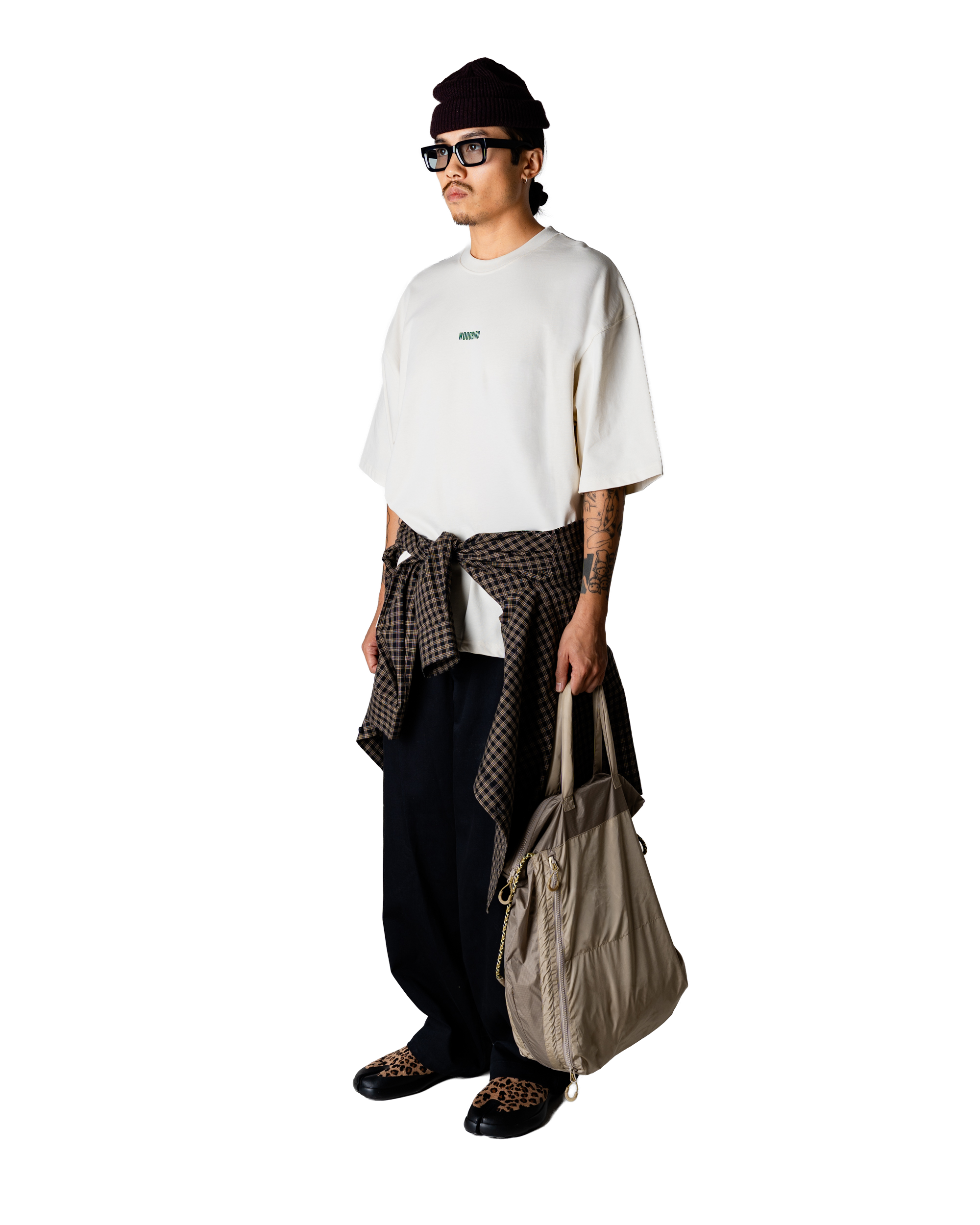 Woodbird WBBeam Lion Tee T-Shirts Off White